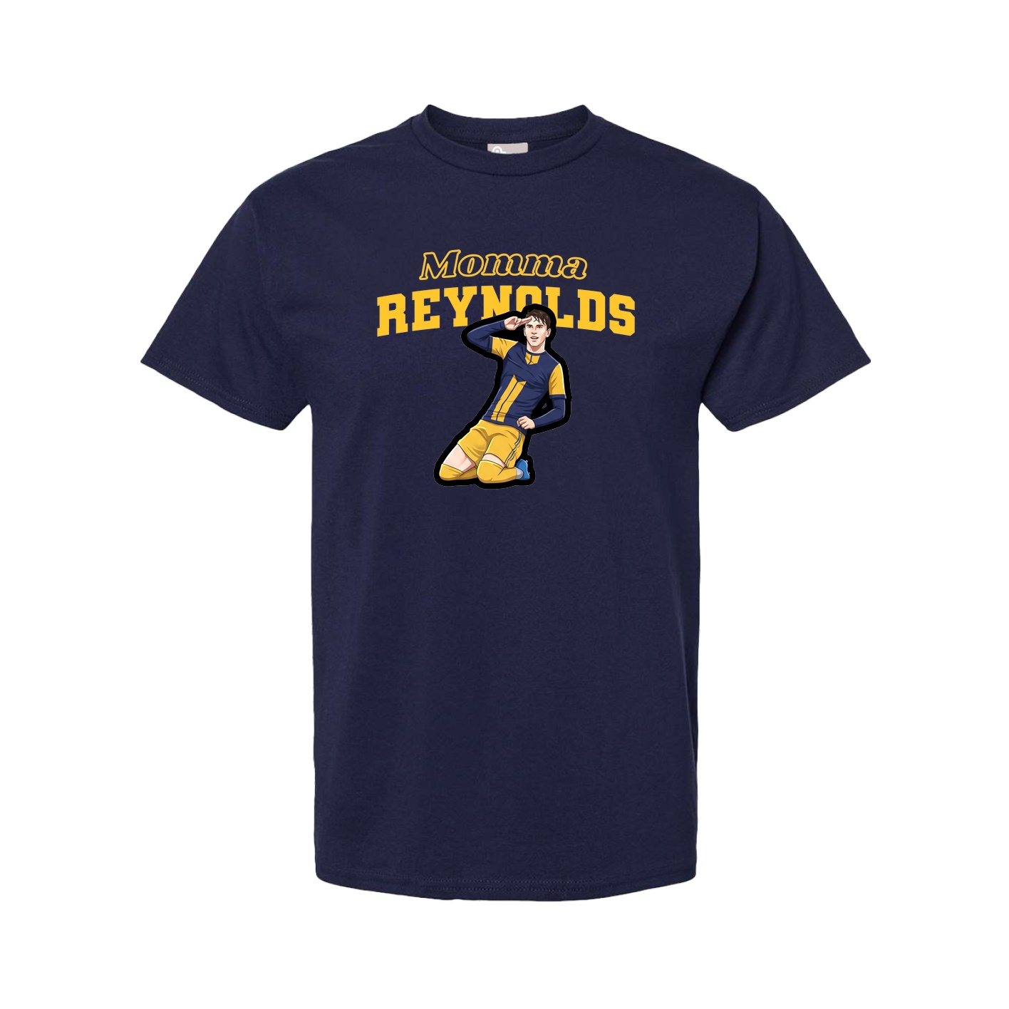 Youth Tee — Mothers Day Block in Navy