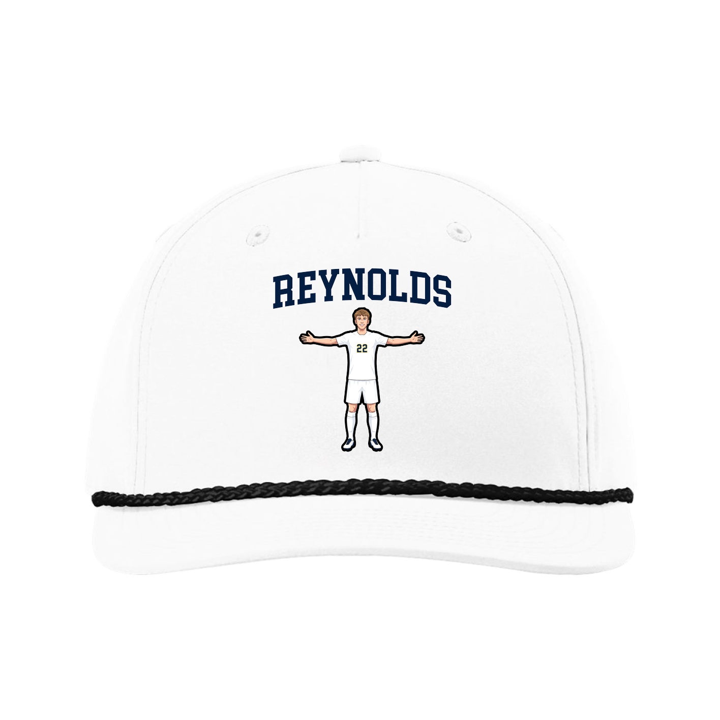Five-Panel Classic Rope Cap — Shirsey in White