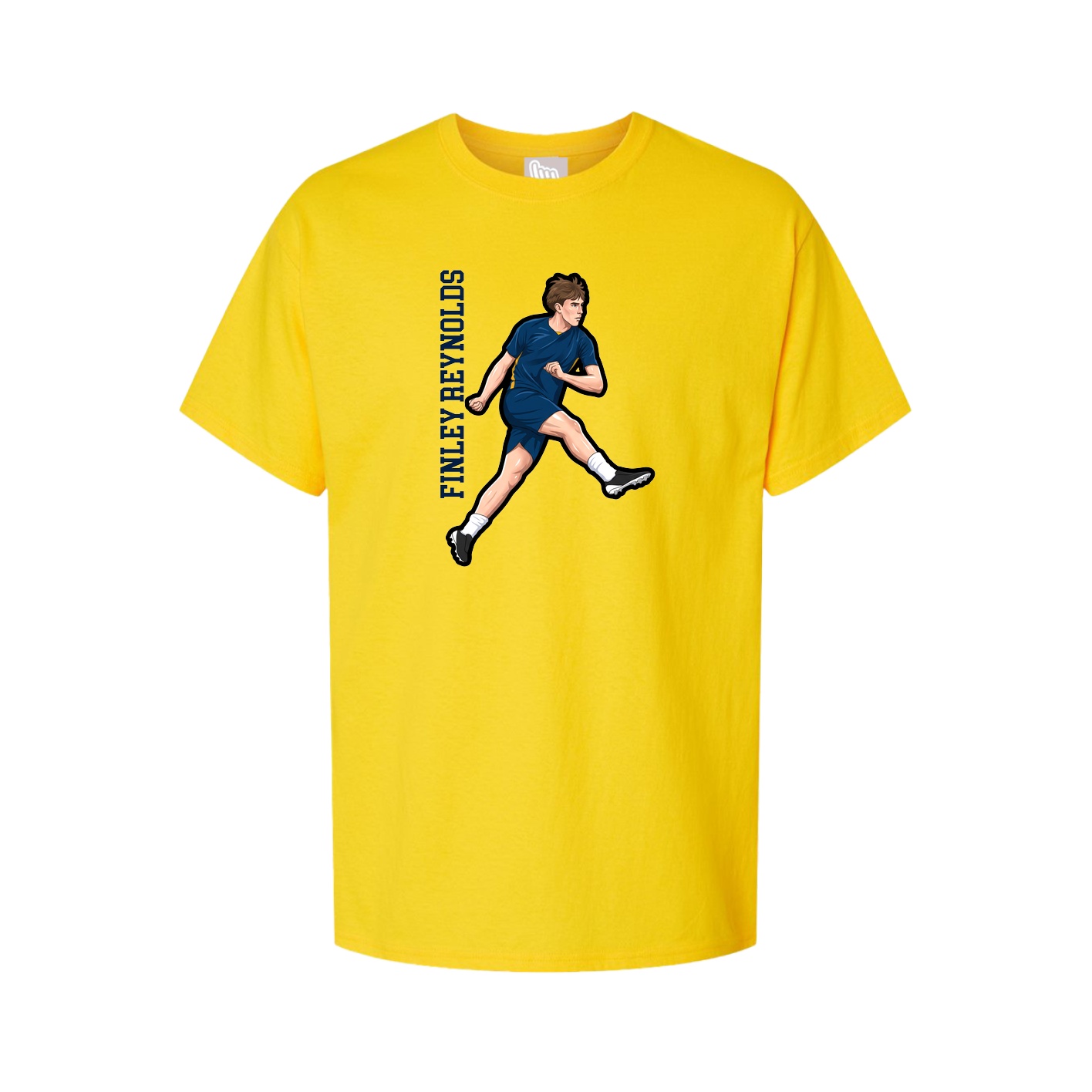 Tee — Name Vertical in Gold