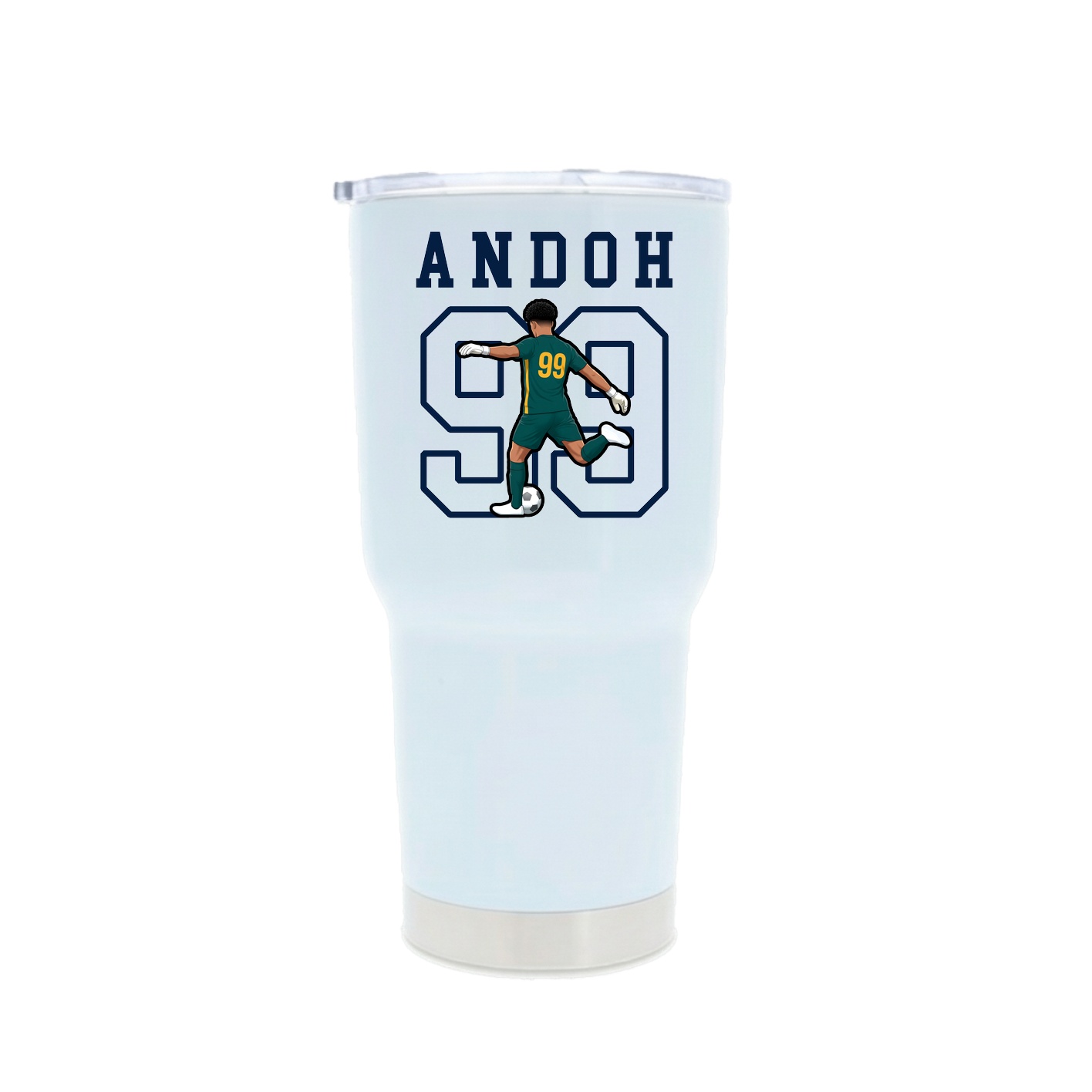 30oz Stainless Steel Tumbler — Shirsey in White