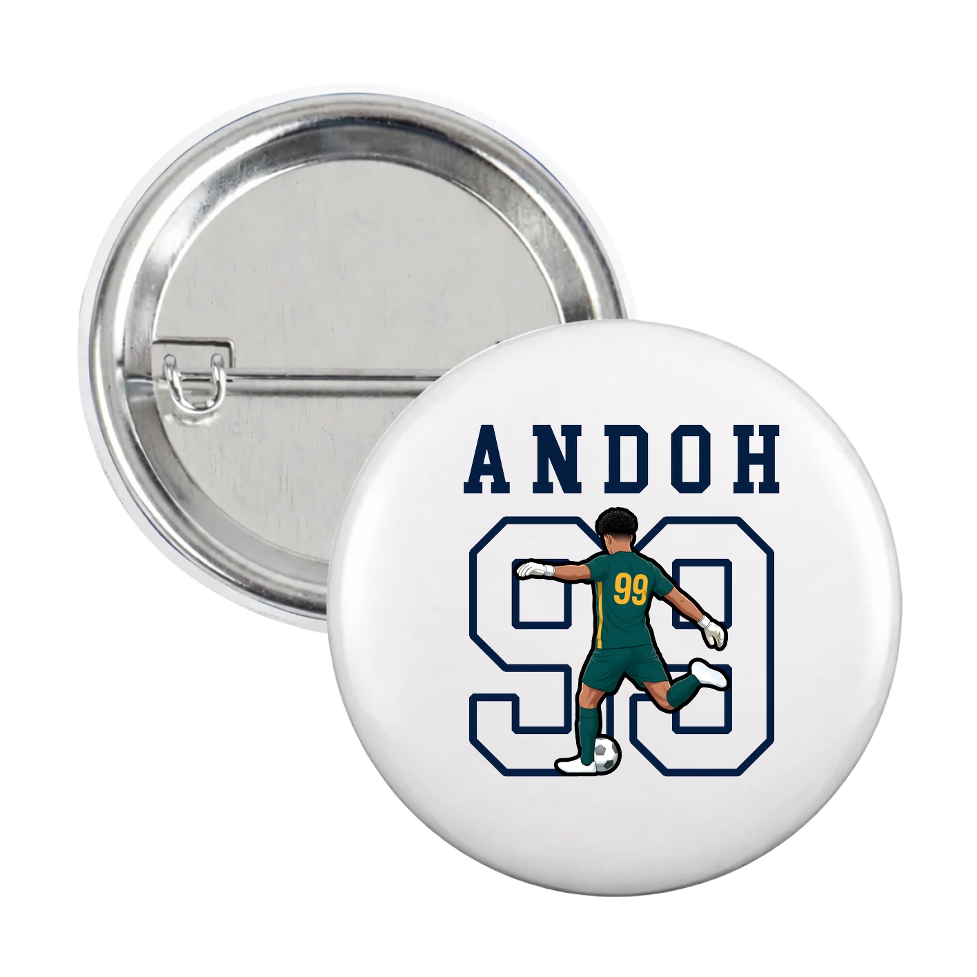 Game Day Button — Shirsey in White