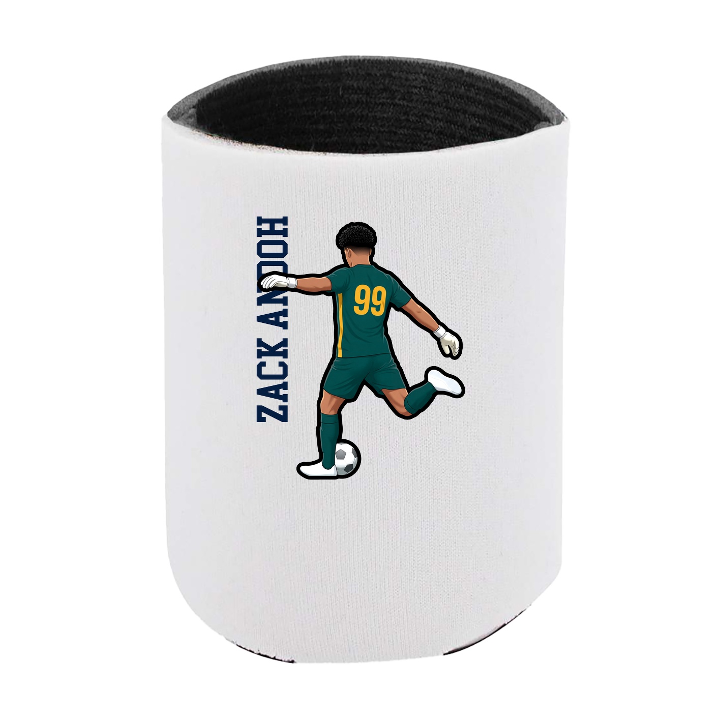 Can Holder — Name Vertical in White