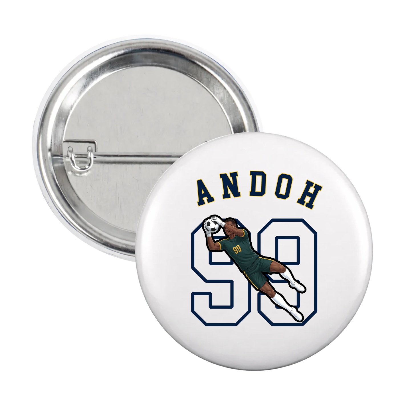 Game Day Button — Shirsey Arch in White