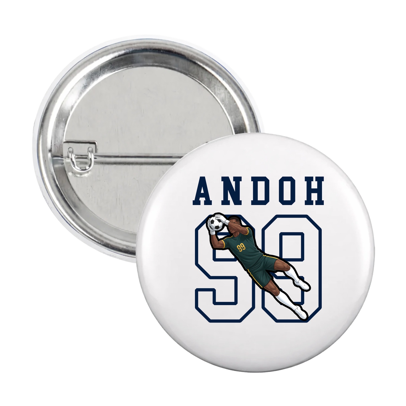 Game Day Button — Shirsey in White