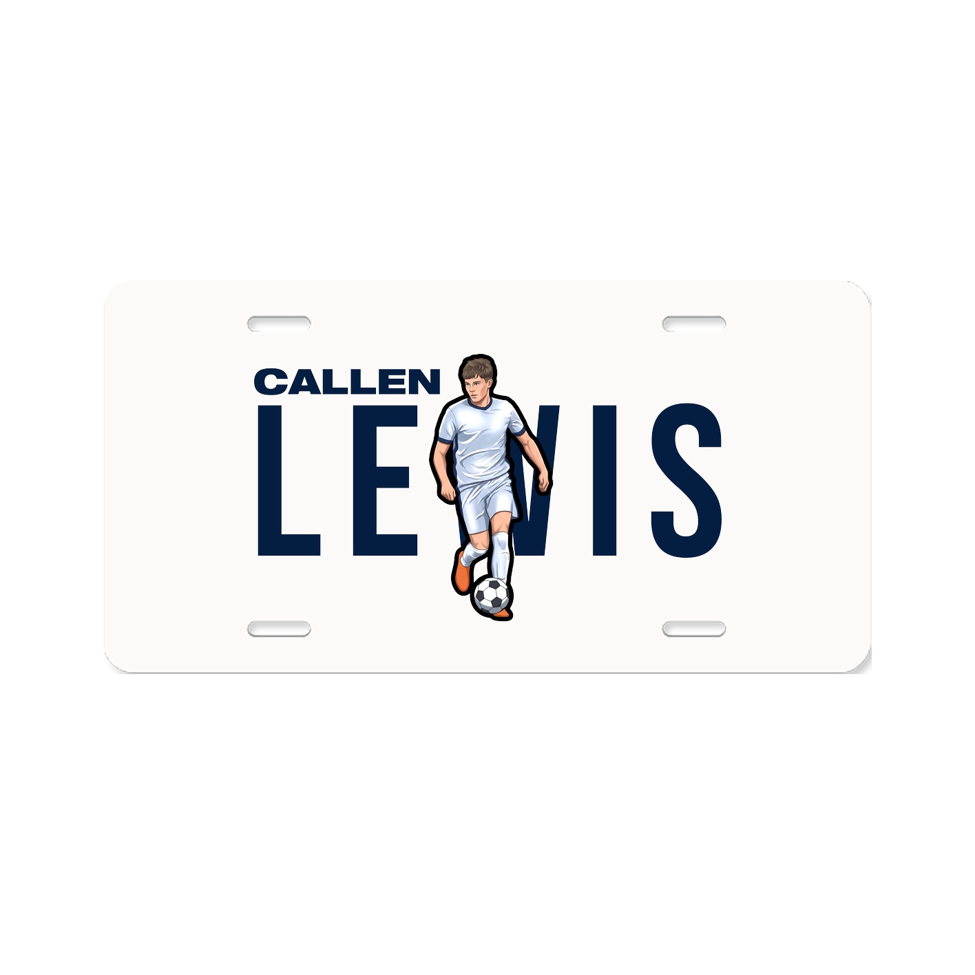License Plate — Player Name in Classic