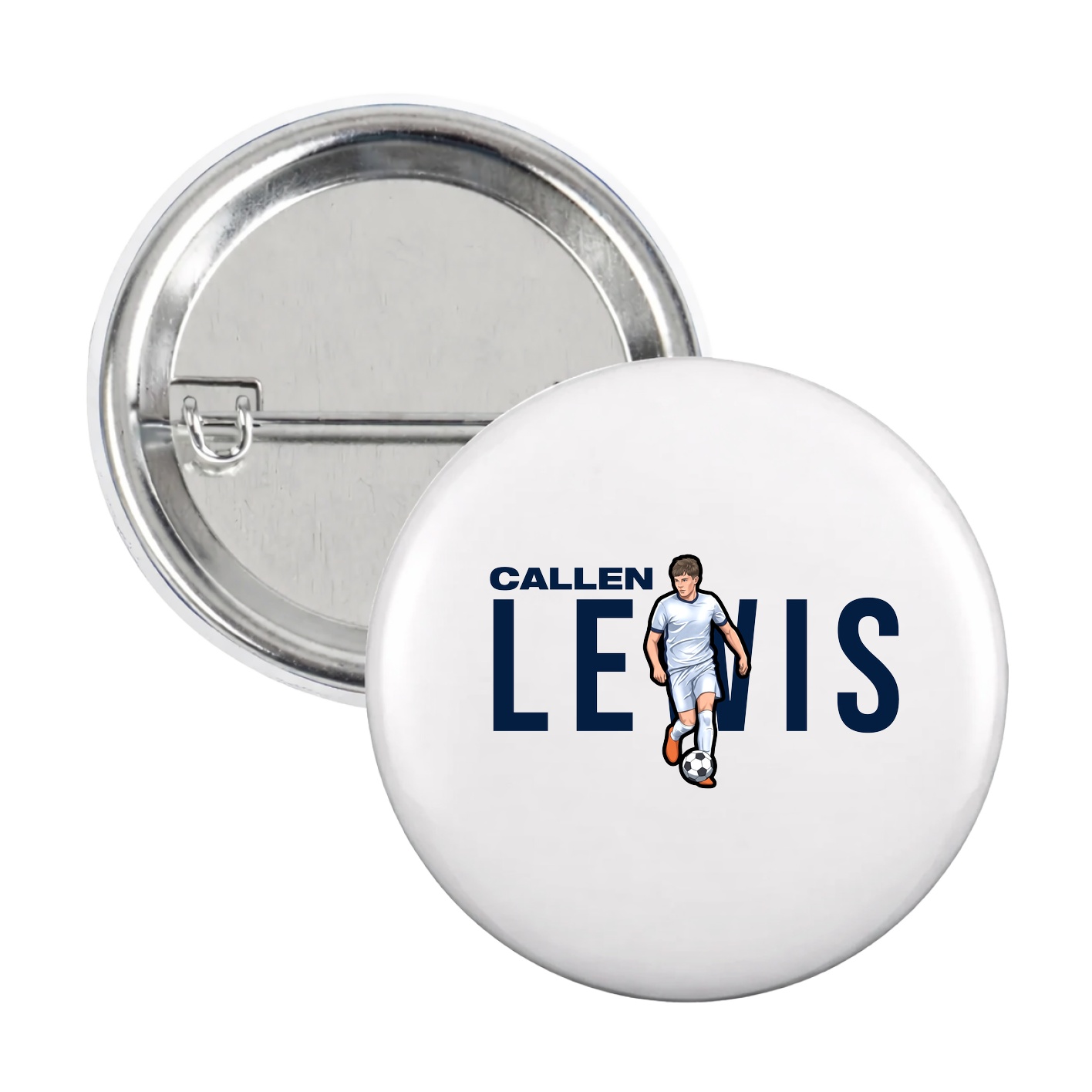 Game Day Button — Player Name in White