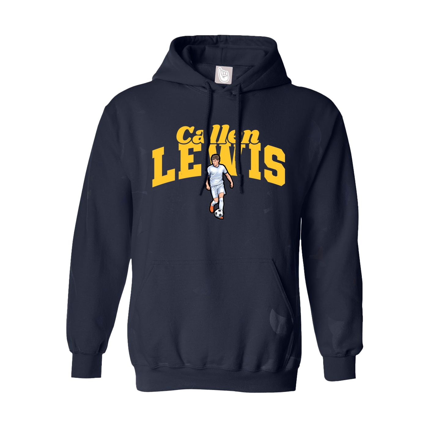Youth Hoodie — Signature Arch in Navy