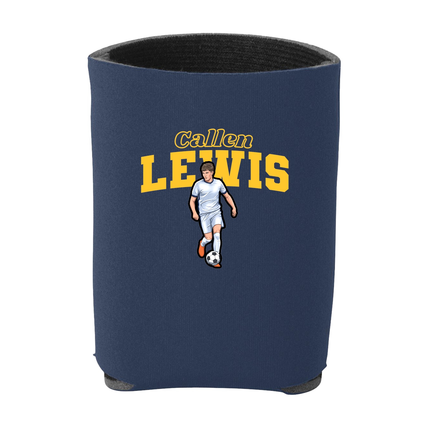 Can Holder — Name Arch in Navy