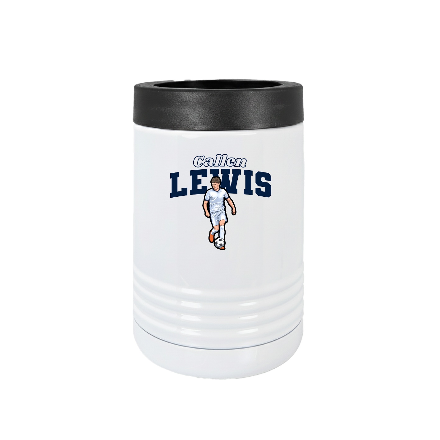 Beverage Holder — Name Arch in White