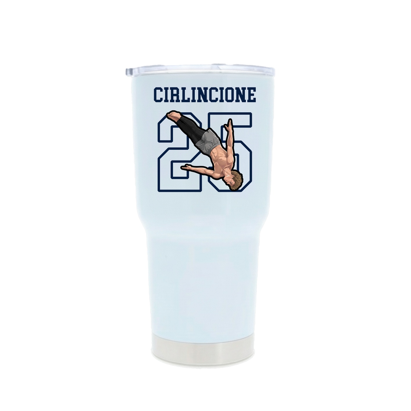 30oz Stainless Steel Tumbler — Shirsey in White