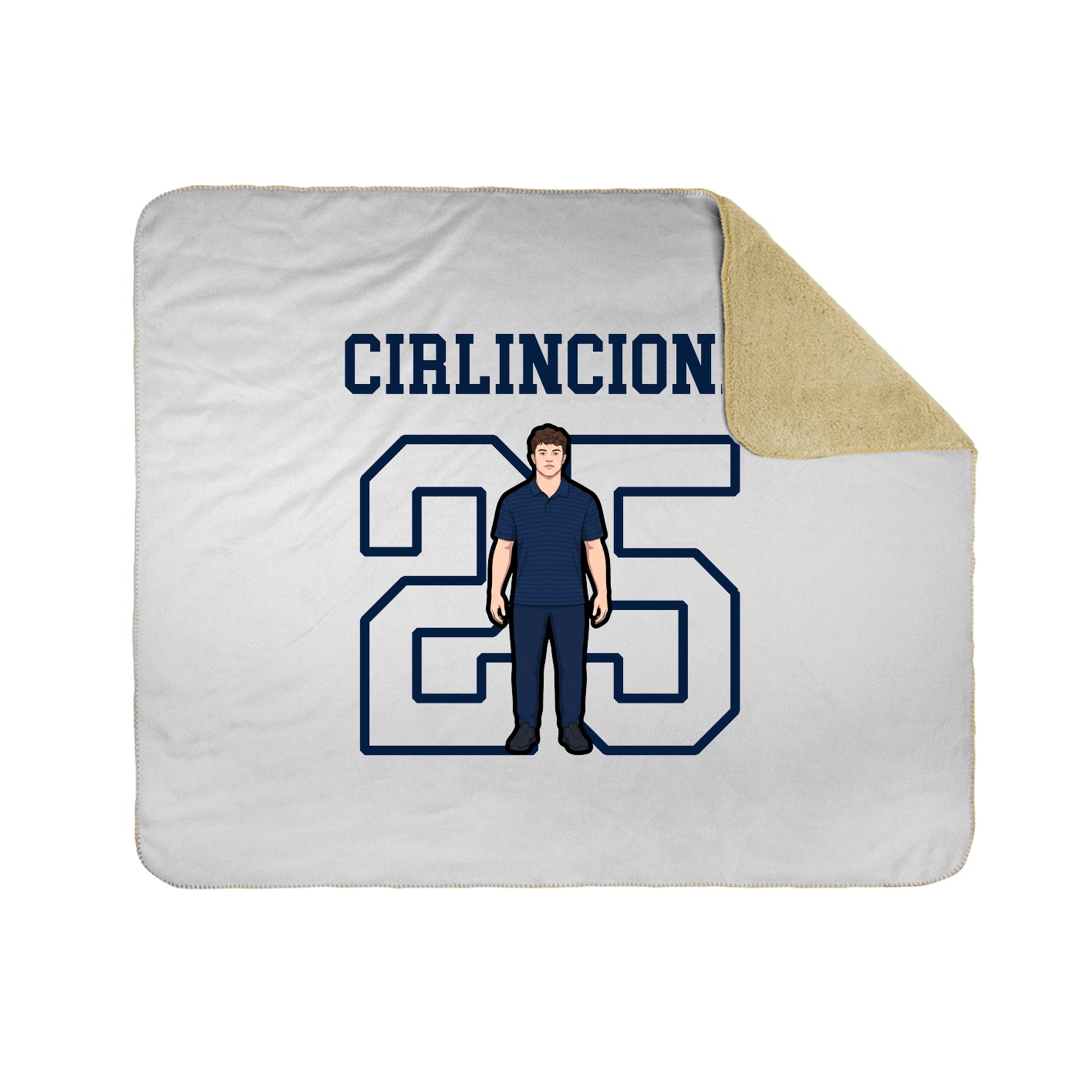 Throw Blanket — Shirsey in White