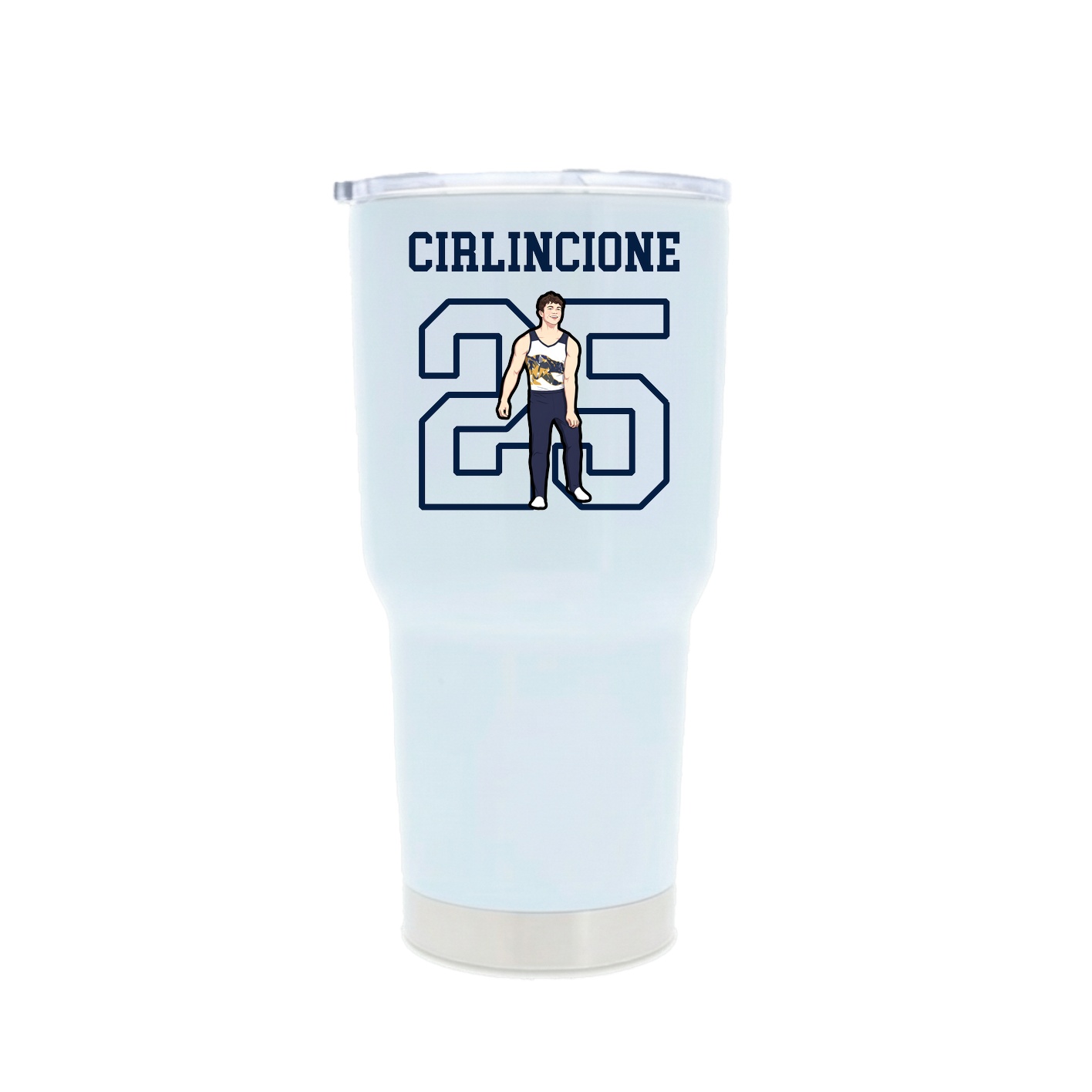 30oz Stainless Steel Tumbler — Shirsey in White