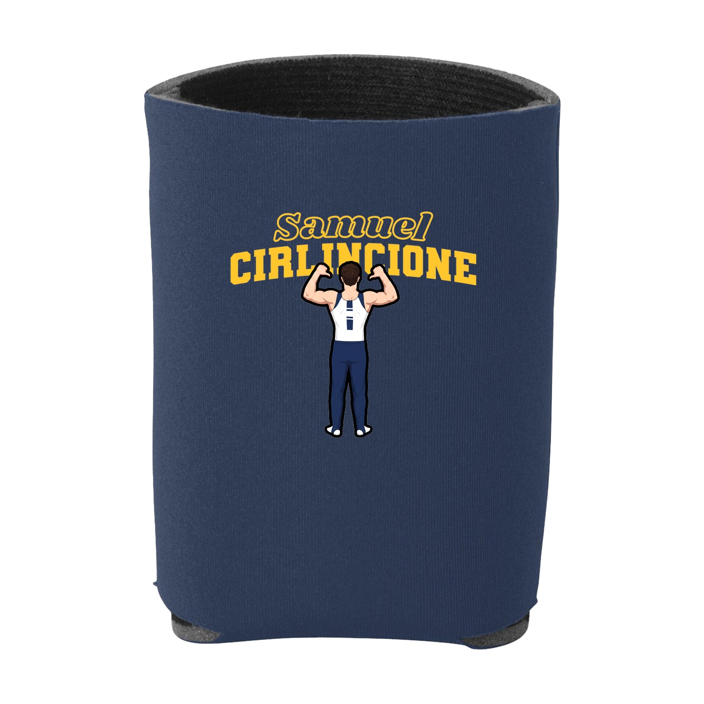 Can Holder — Name Arch in Navy