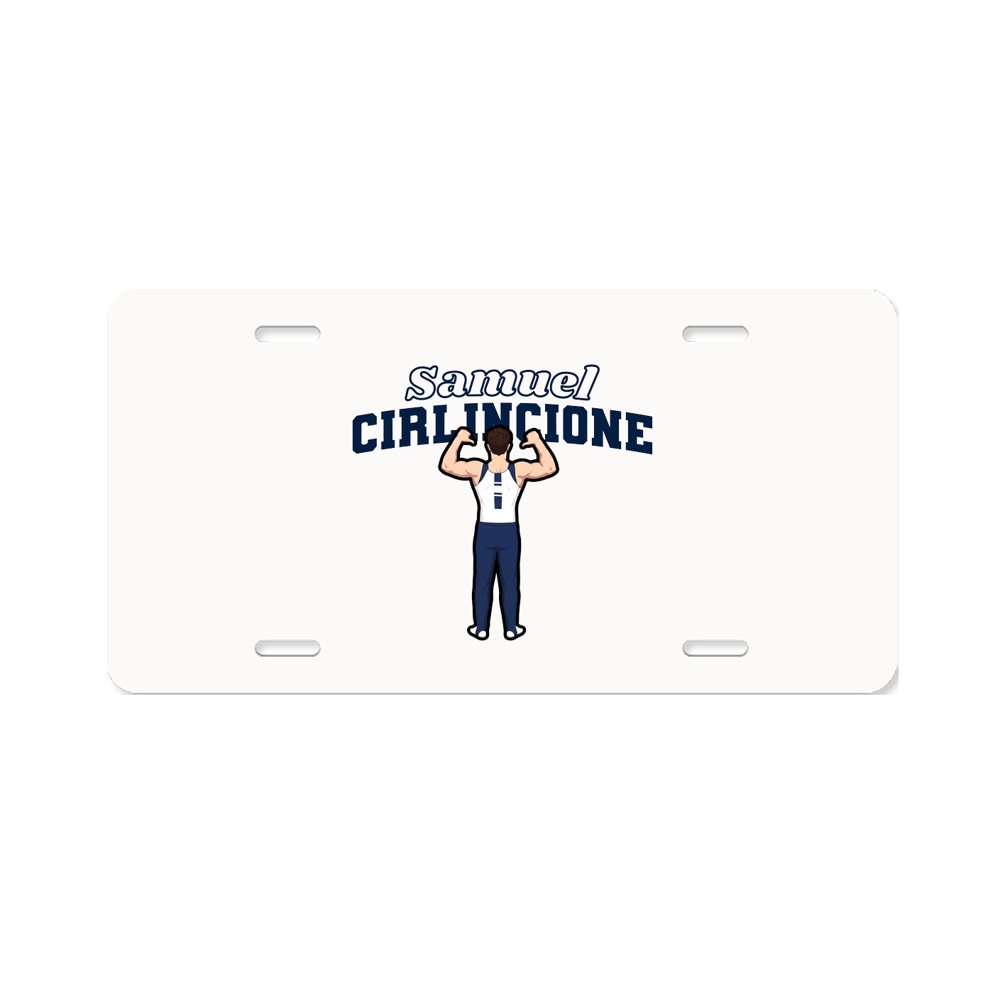 License Plate — Name Arch in Classic