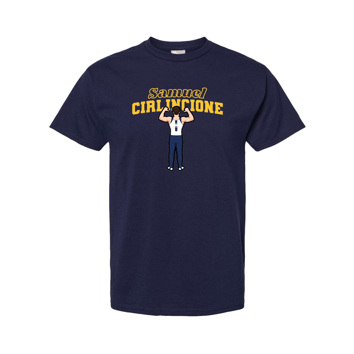 Youth Tee — Name Arch in Navy