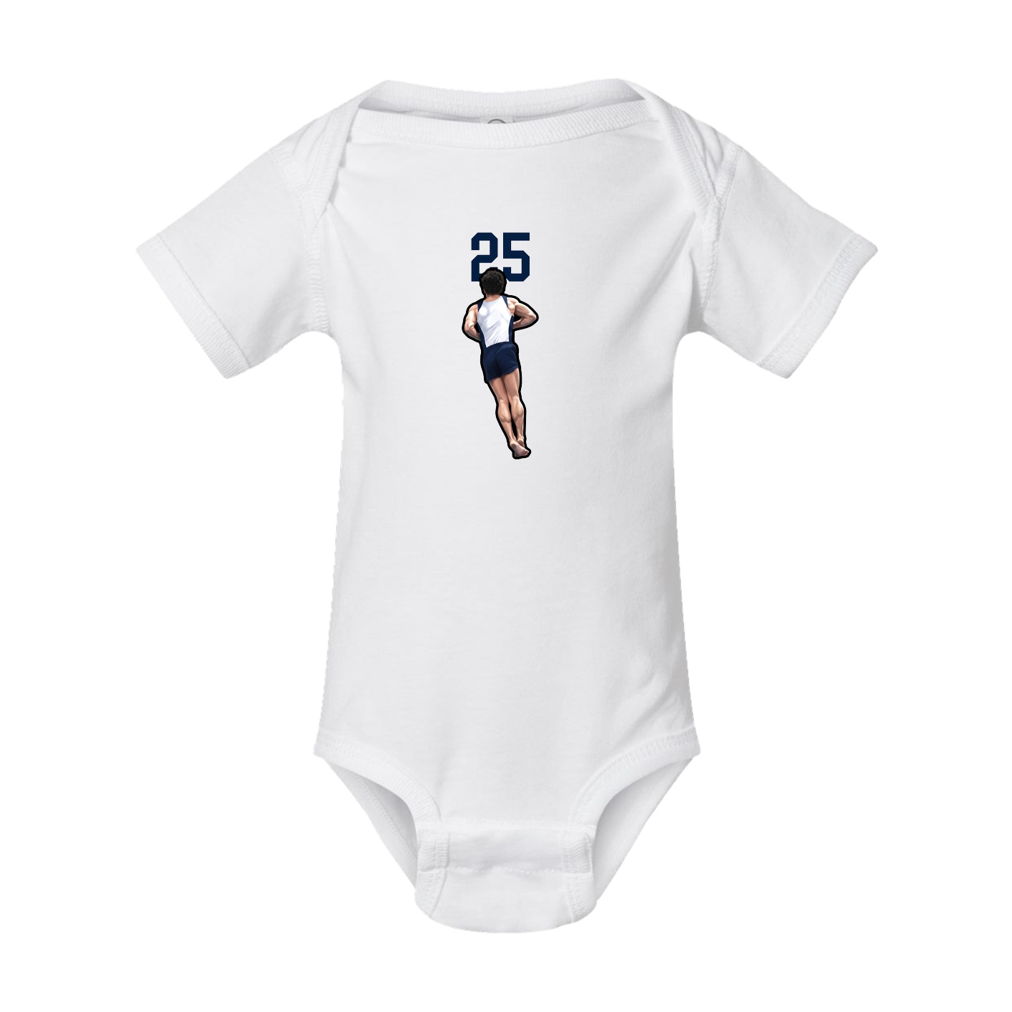 Baby Onesie — Number Top in White