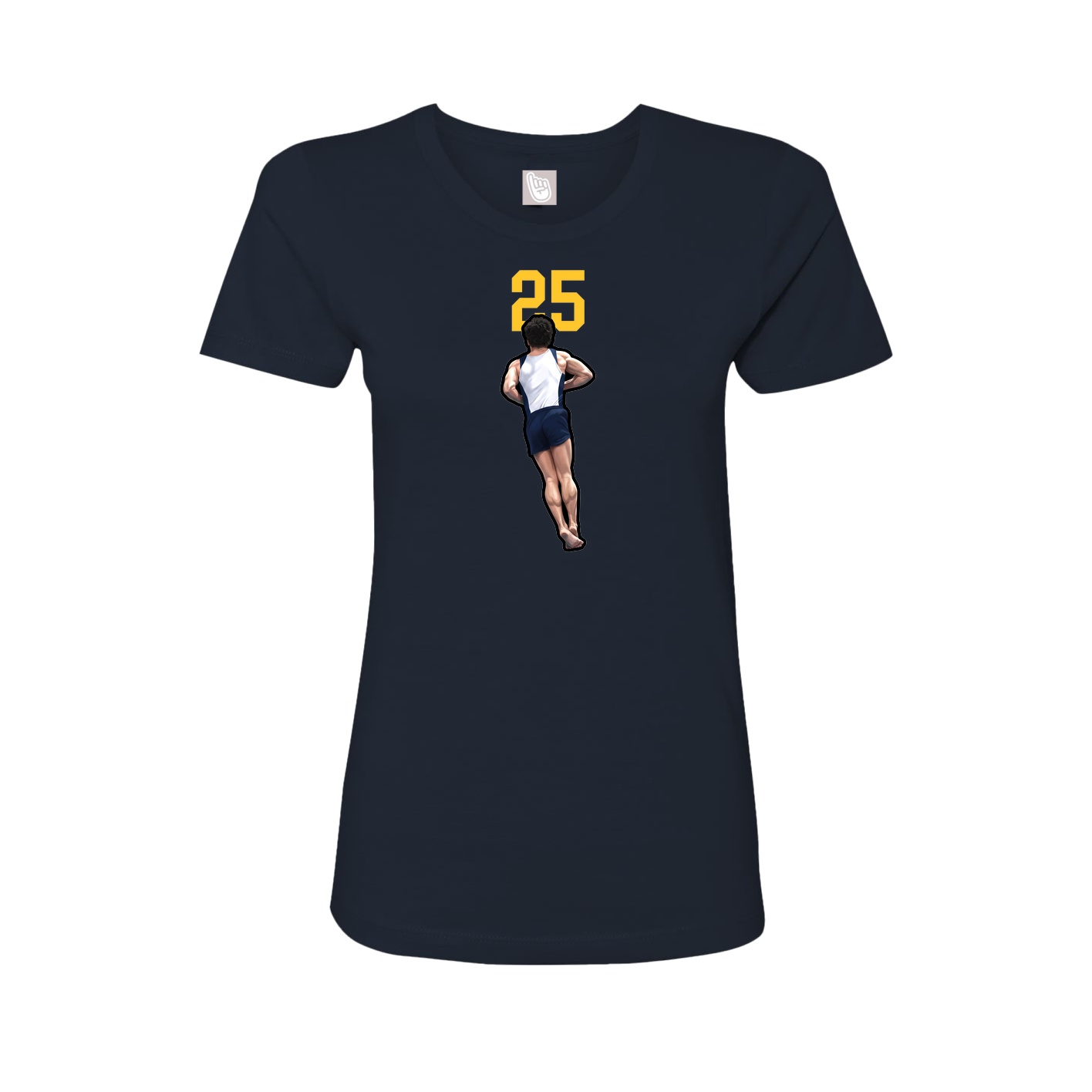 Womens Tee — Number Top in Navy