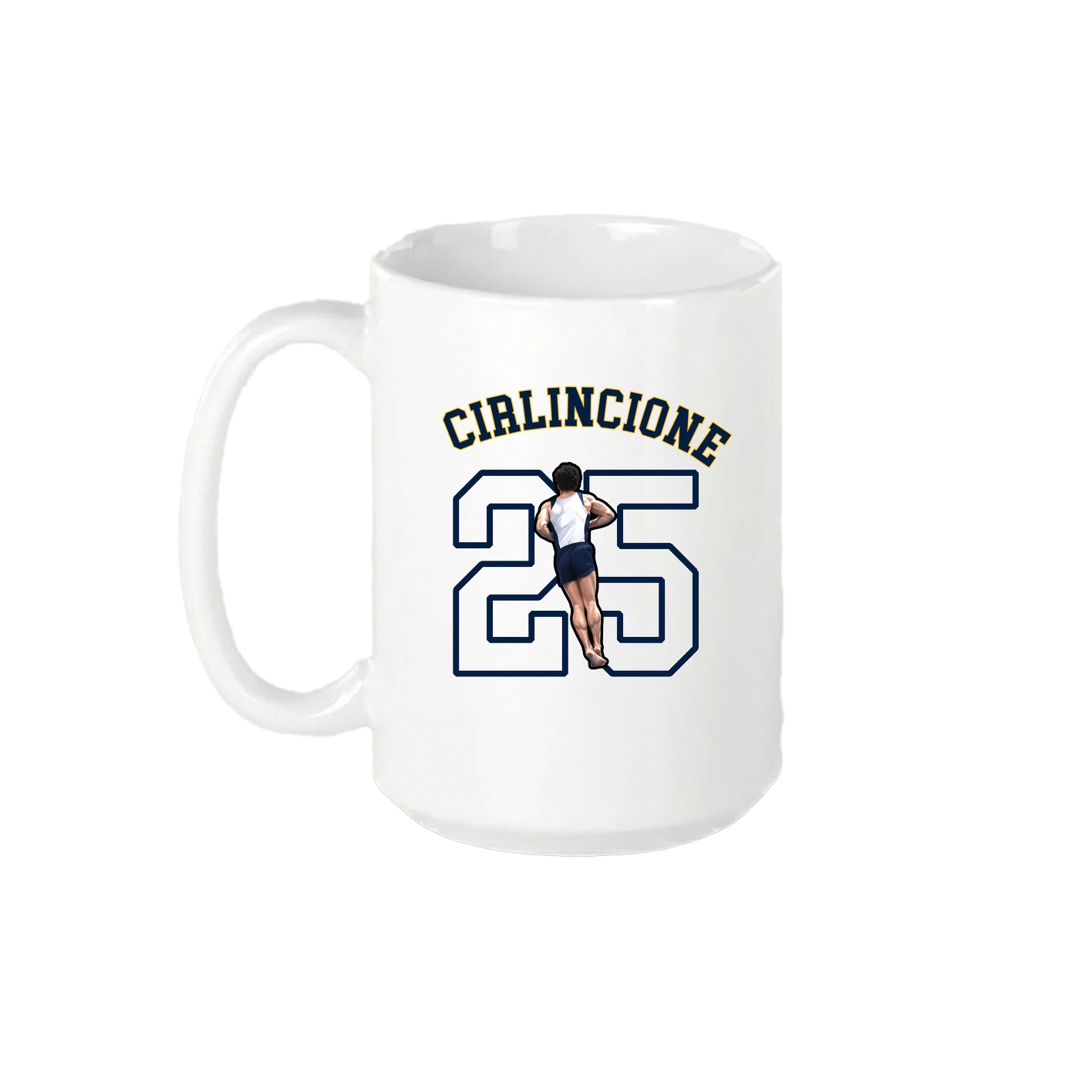 15oz Coffee Mug — Shirsey Arch in White