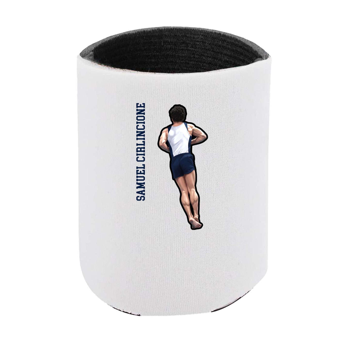 Can Holder — Name Vertical in White