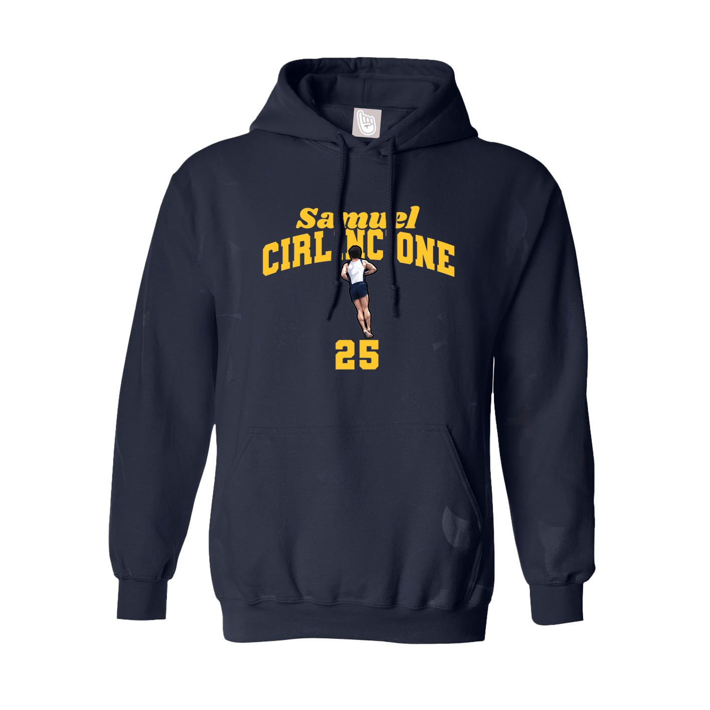 Youth Hoodie — Signature Arch in Navy