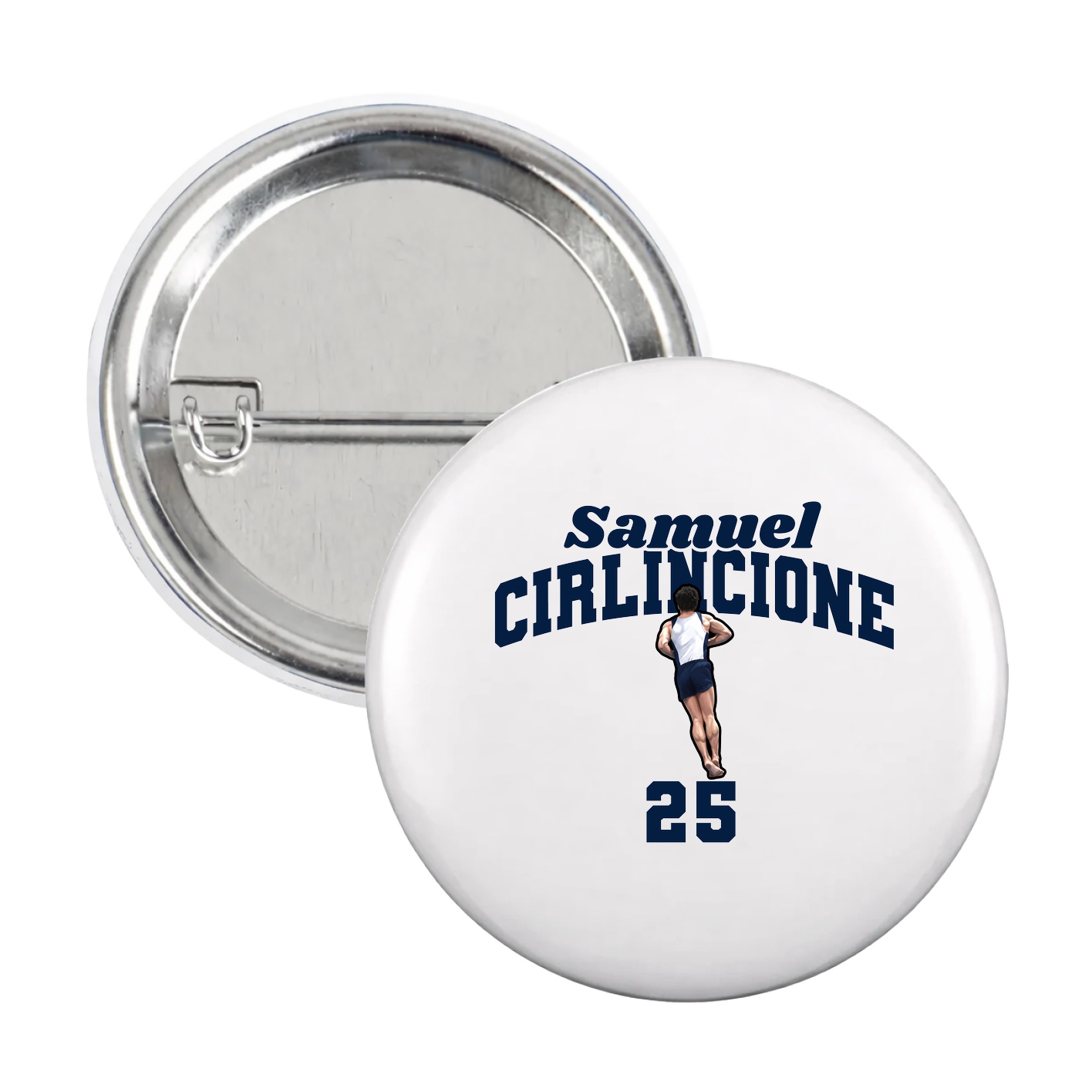 Game Day Button — Signature Arch in White