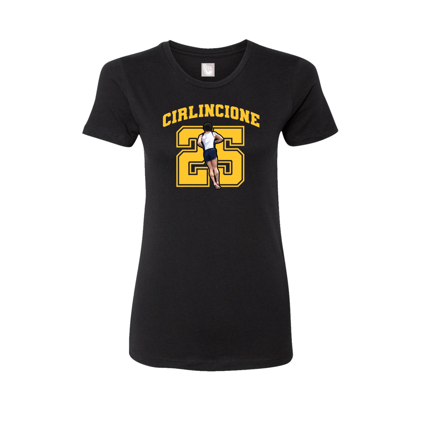 Womens Tee — Number in Black