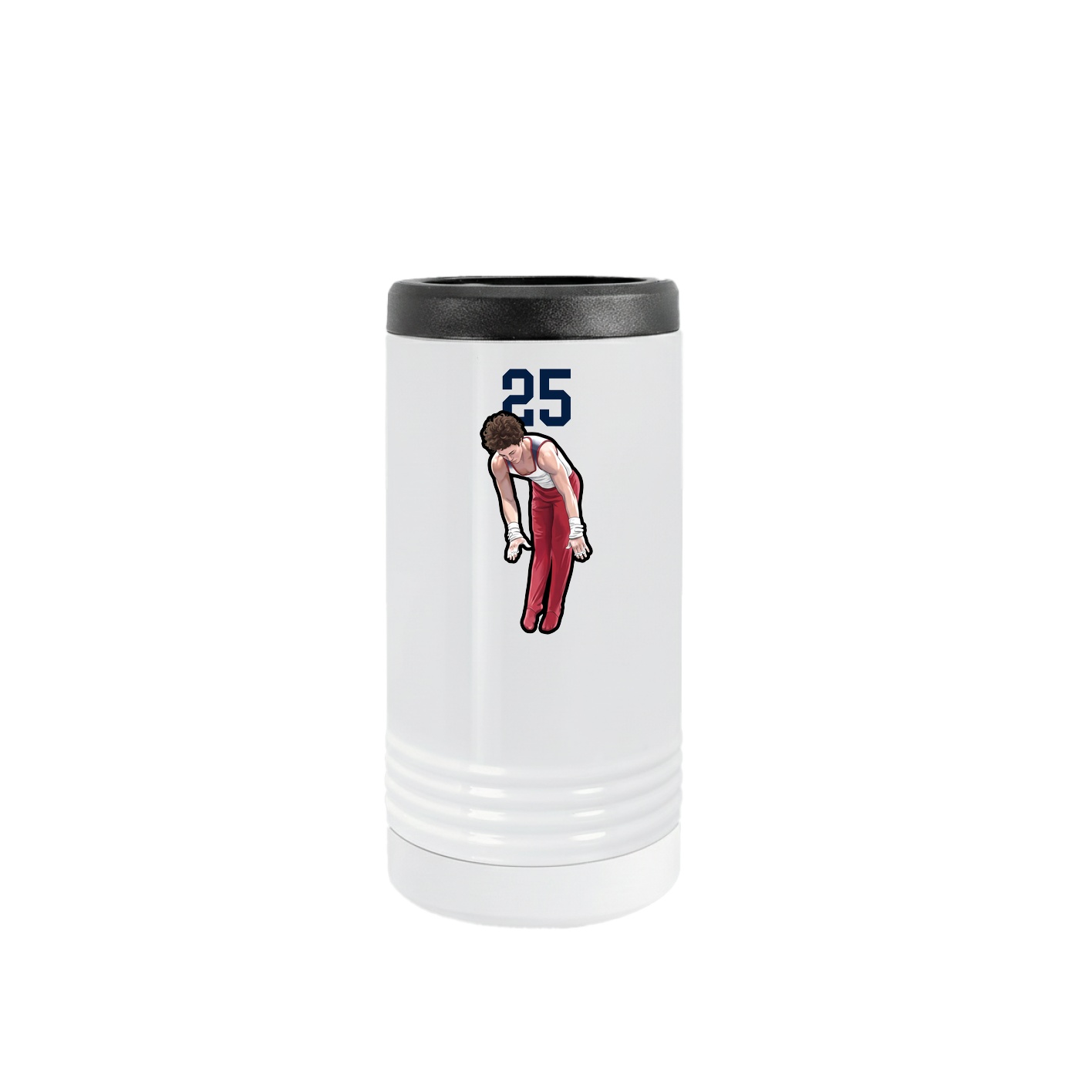 Slim Beverage Holder — Number Top in White
