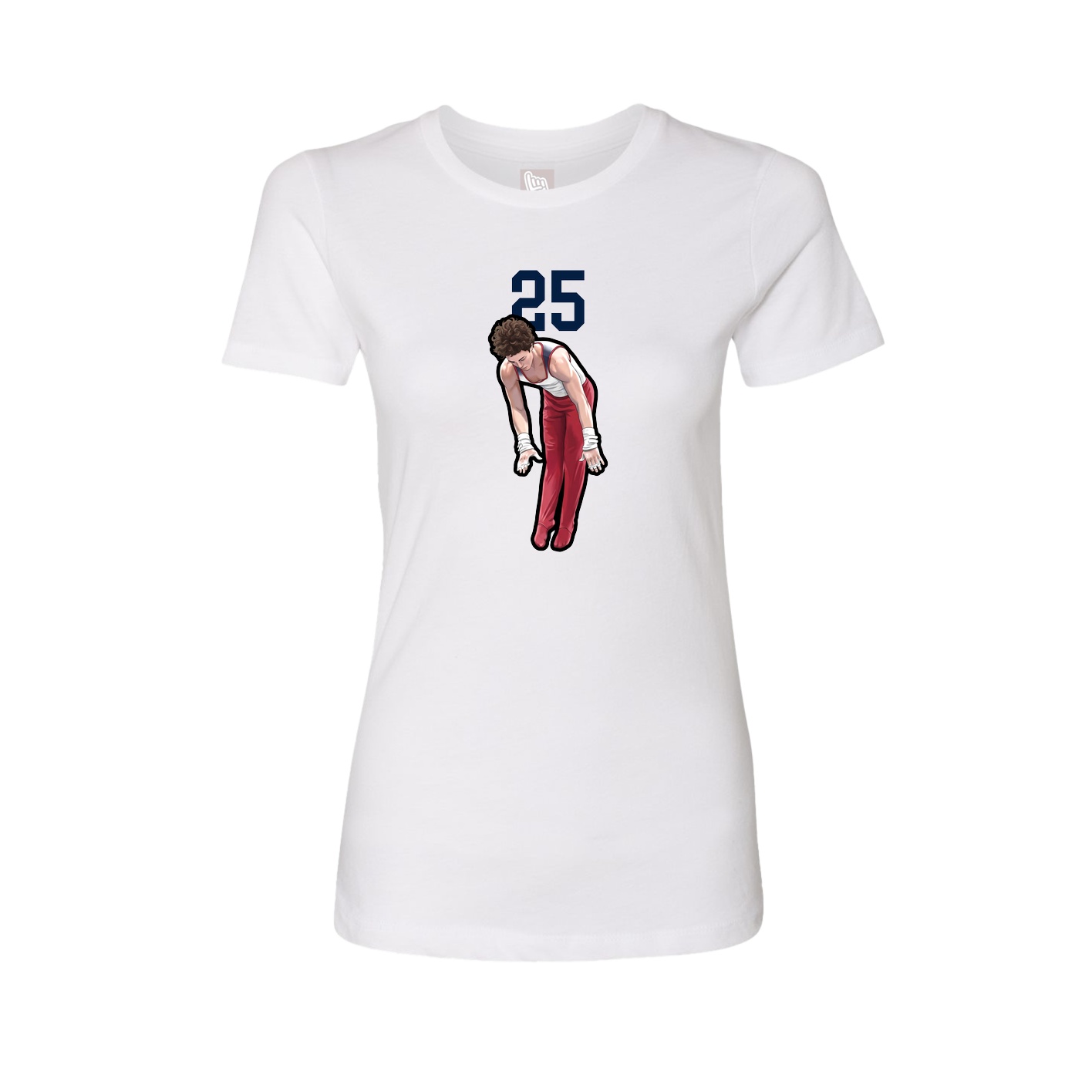 Womens Tee — Number Top in White