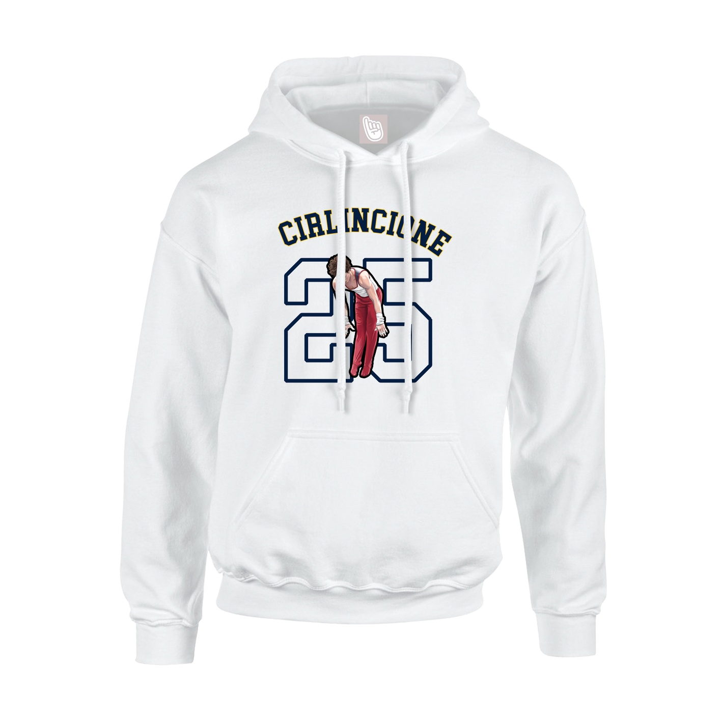 Youth Hoodie — Shirsey Arch in White