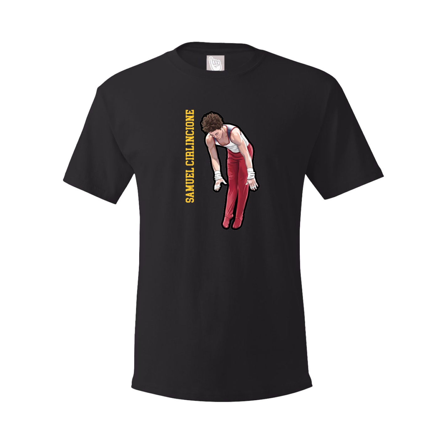 Tee — Name Vertical in Black