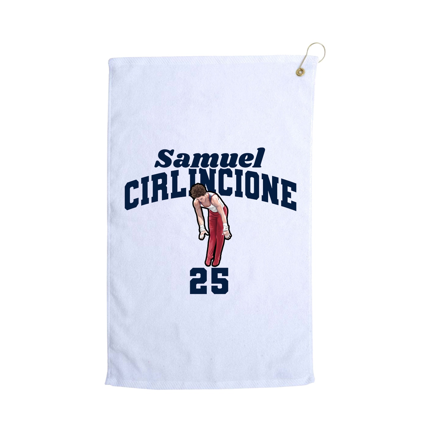 Golf Towel — Signature Arch in White