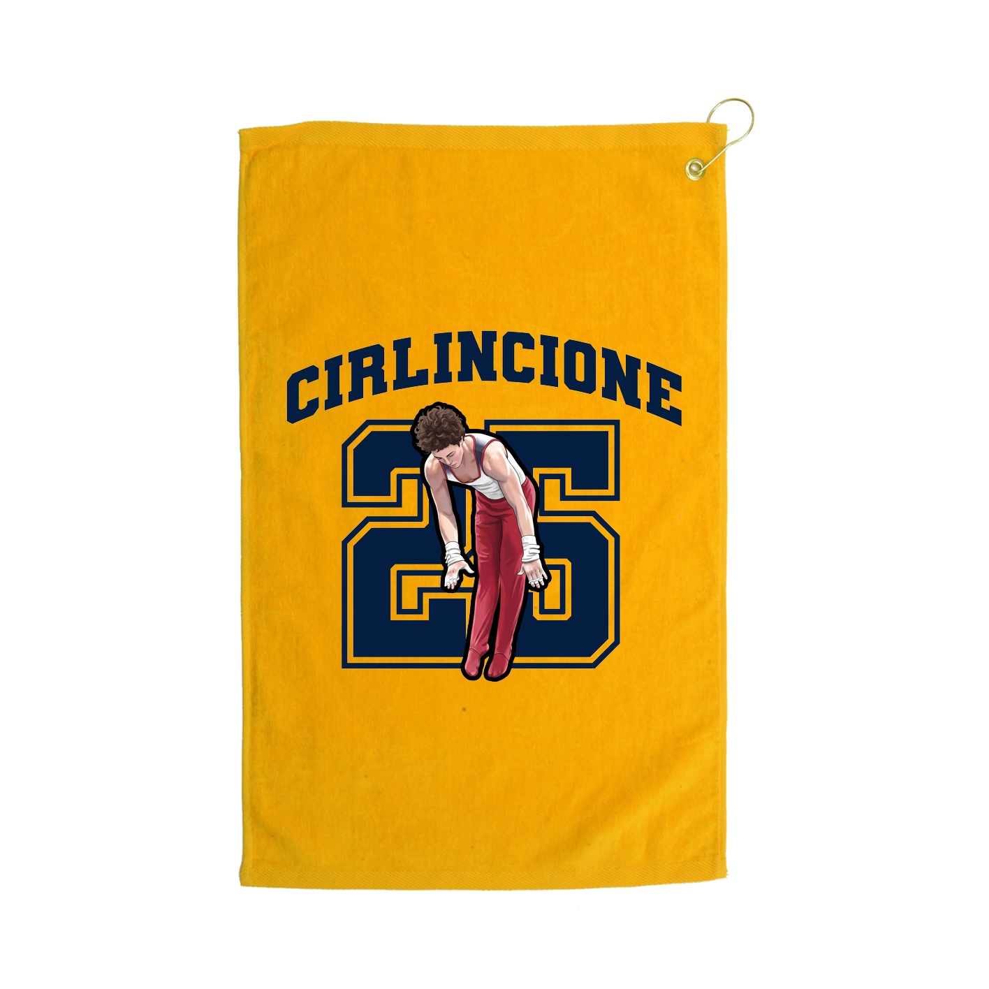 Golf Towel — Number in Gold