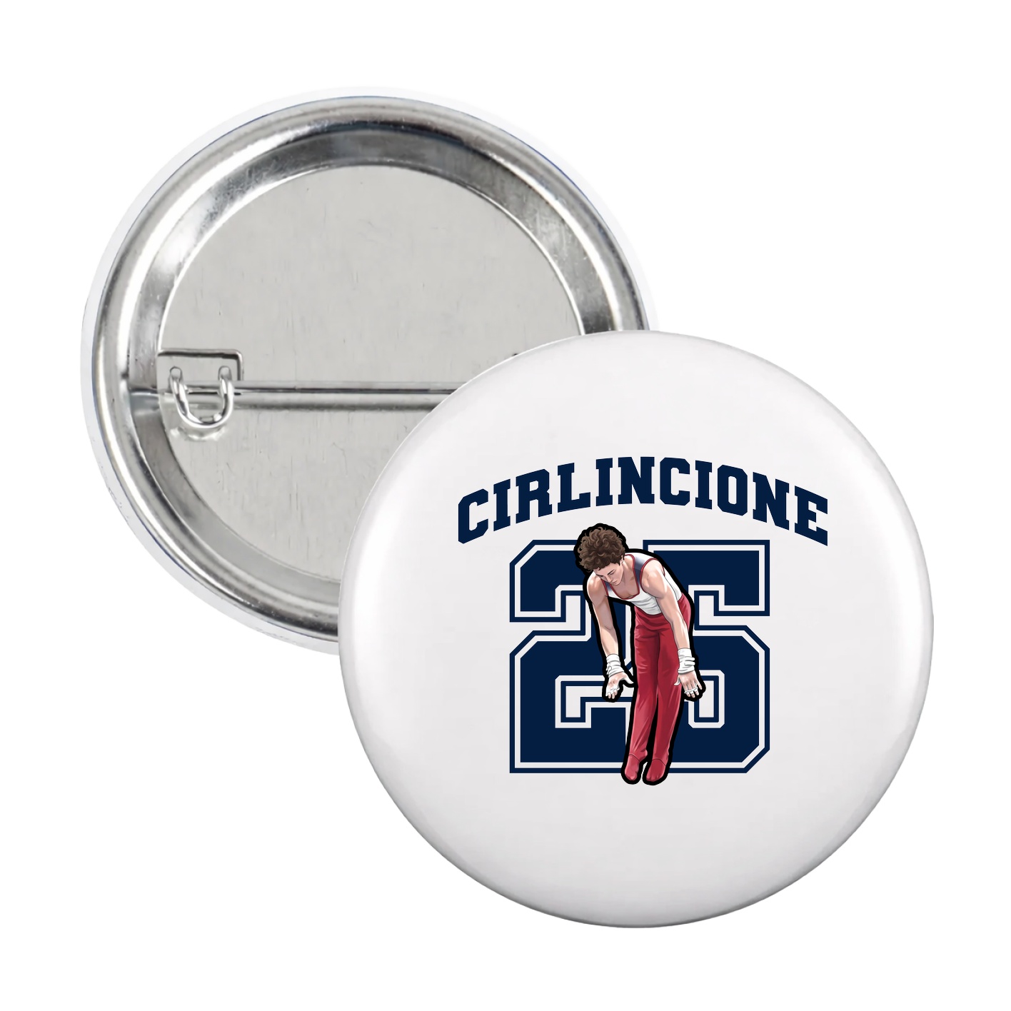 Game Day Button — Number in White