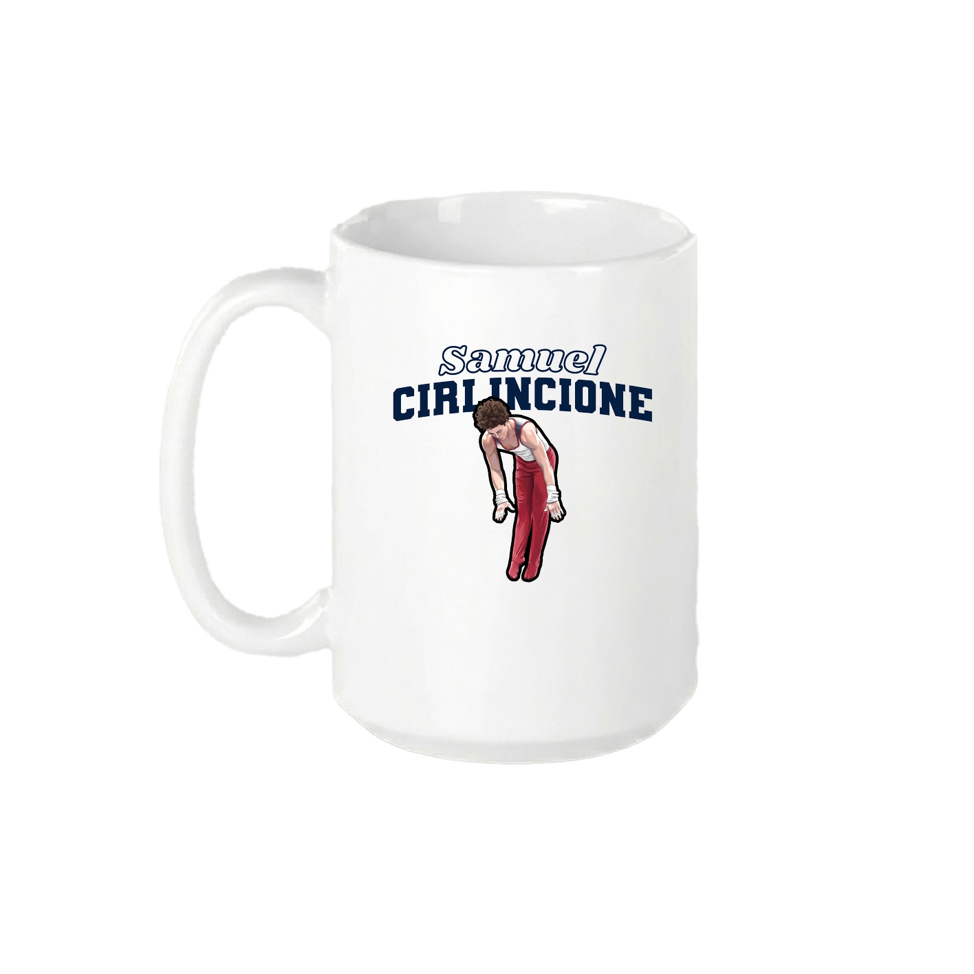 15oz Coffee Mug — Name Arch in White