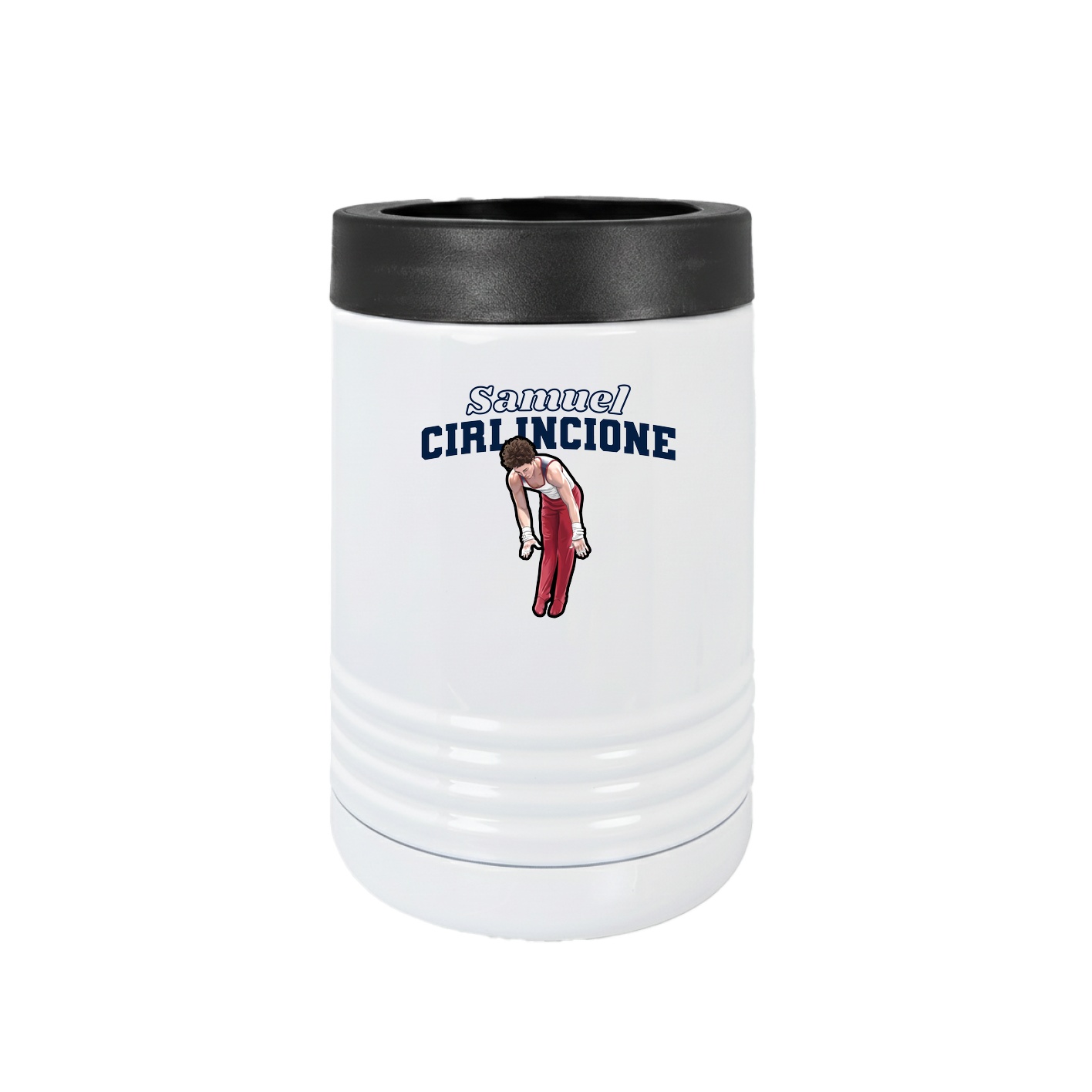 Beverage Holder — Name Arch in White