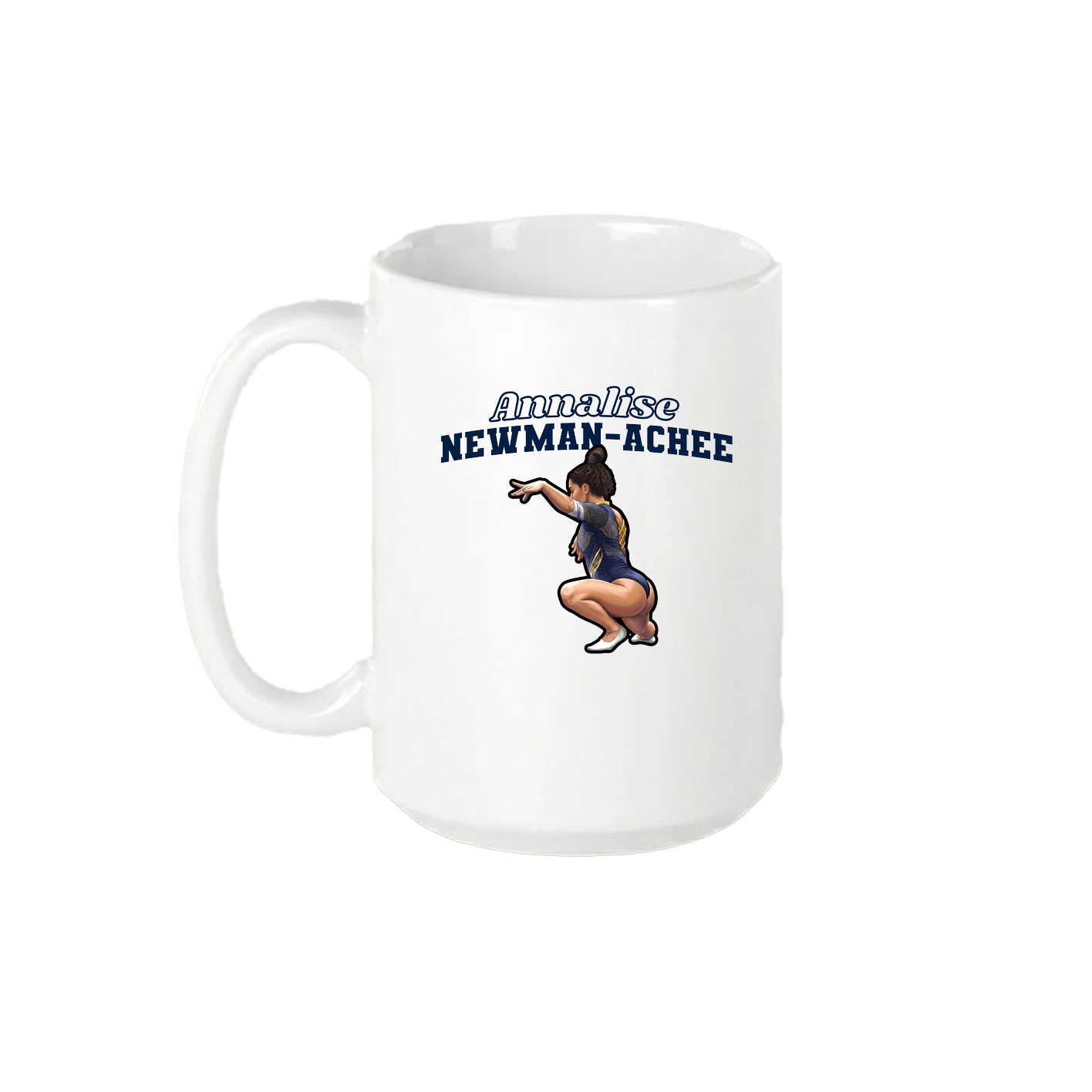 15oz Coffee Mug — Name Arch in White