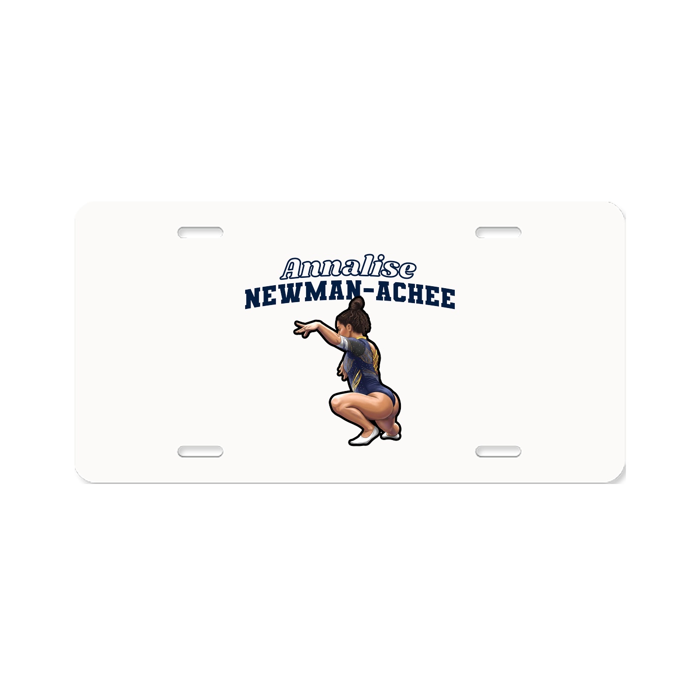License Plate — Name Arch in Classic