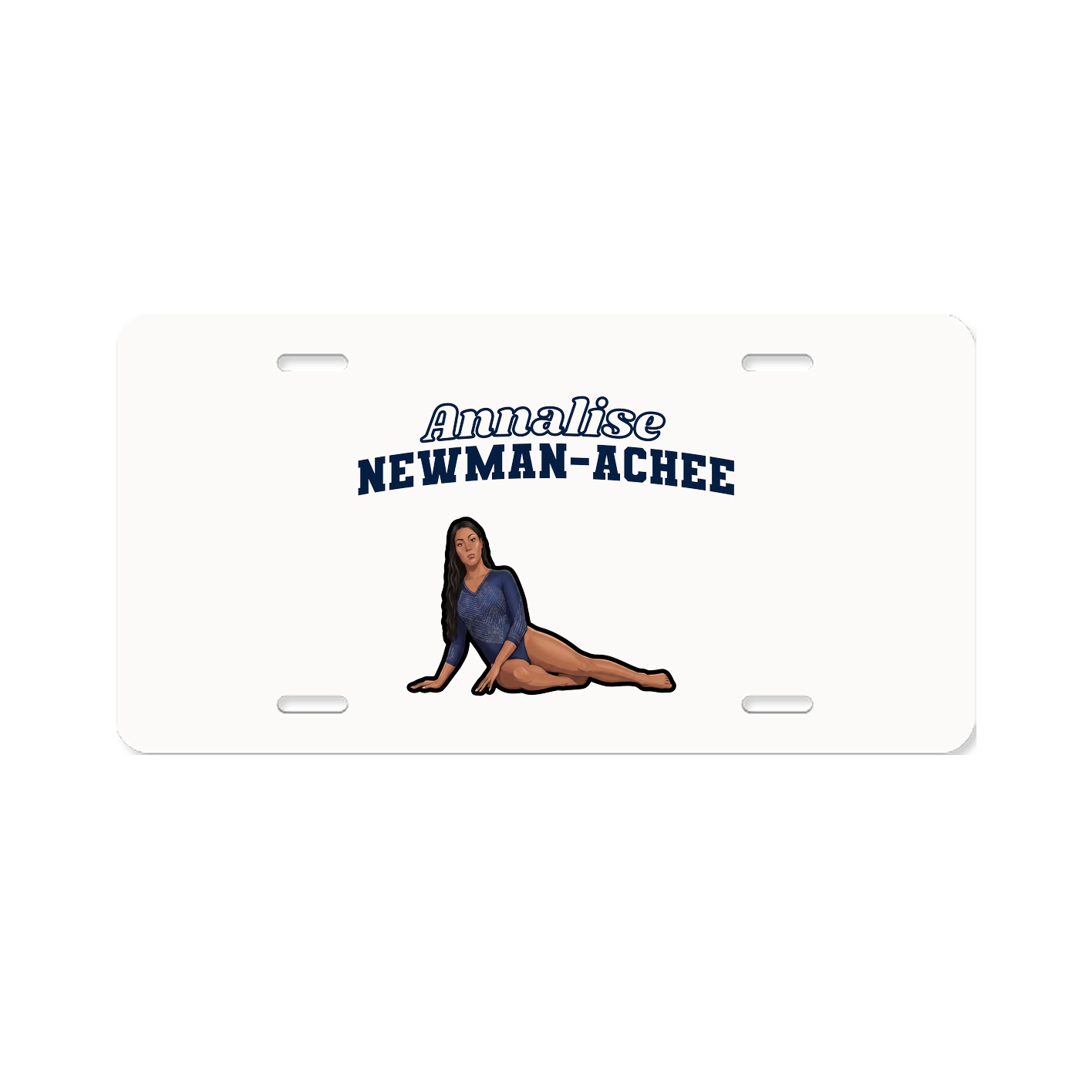 License Plate — Name Arch in Classic