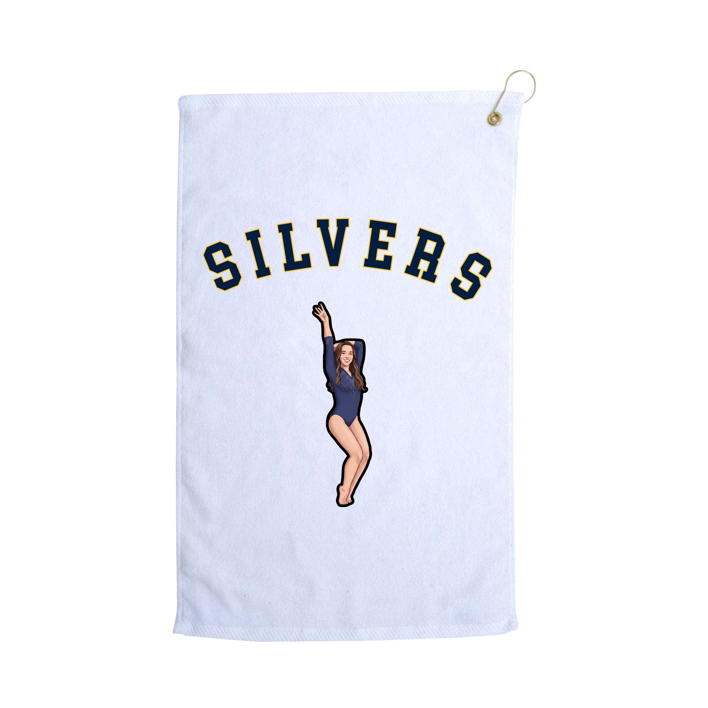 Golf Towel — Shirsey Arch in White