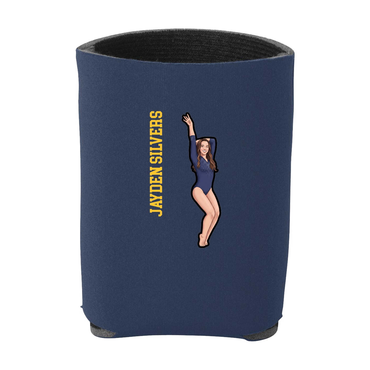 Can Holder — Name Vertical in Navy