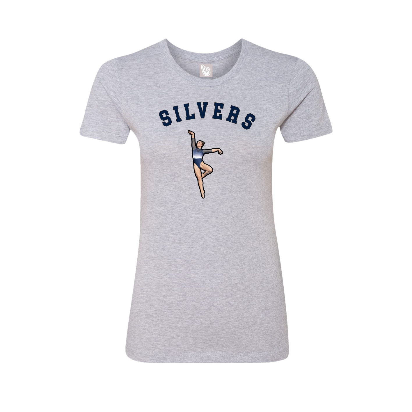 Fitted Women's Tee — Shirsey Arch in Grey