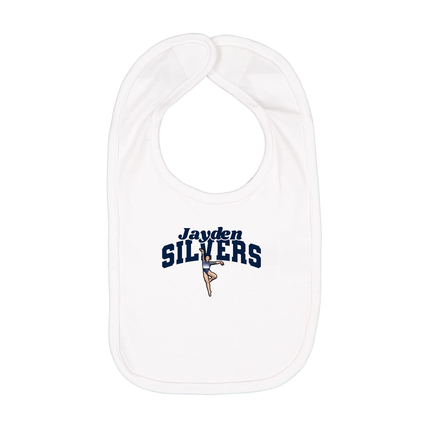 Infant Bib — Signature Arch in White