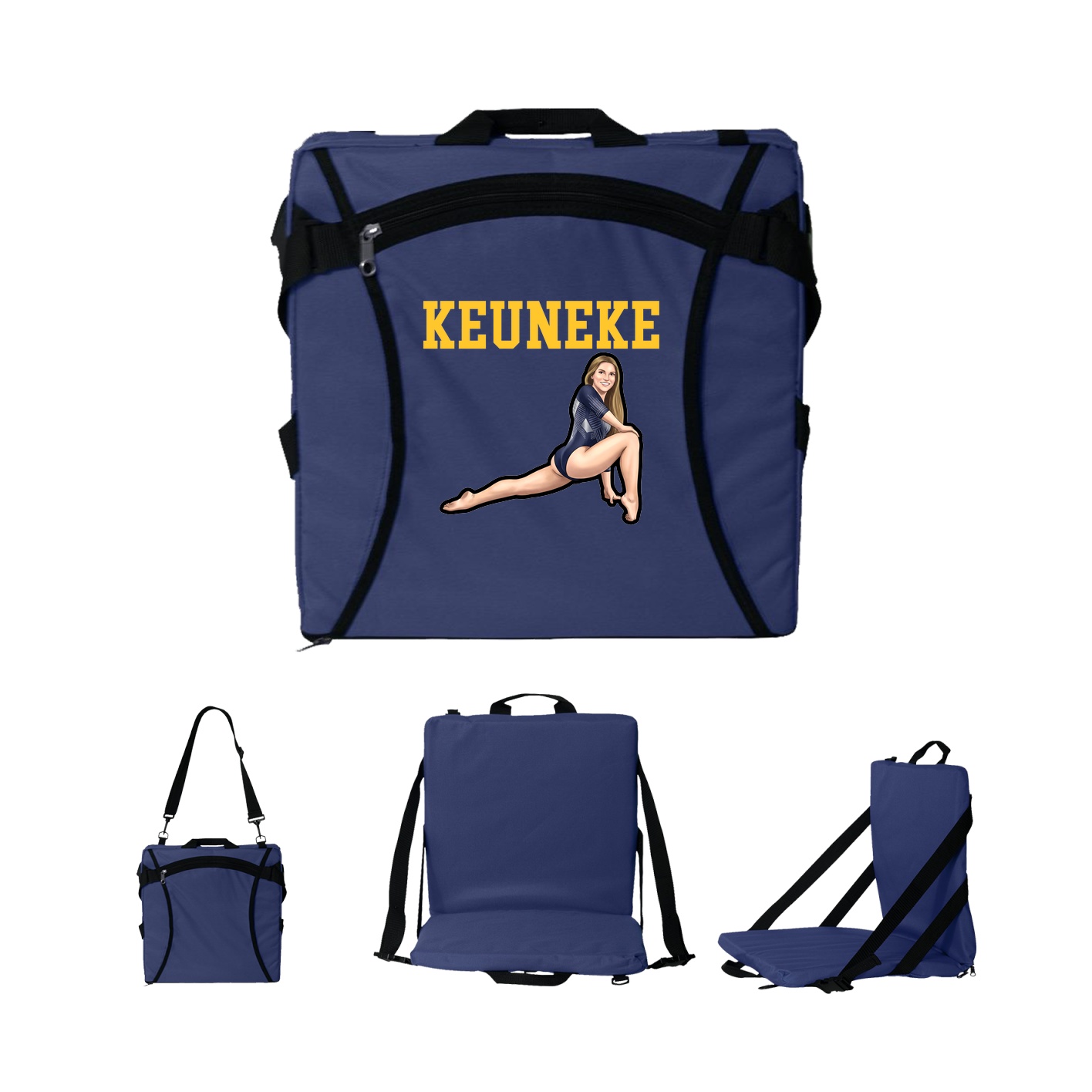 Folding Stadium Seat — Shirsey in Navy