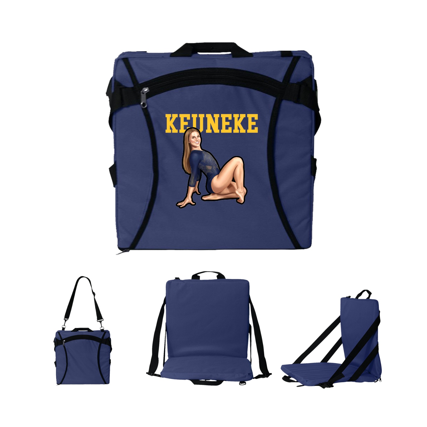 Folding Stadium Seat — Shirsey in Navy
