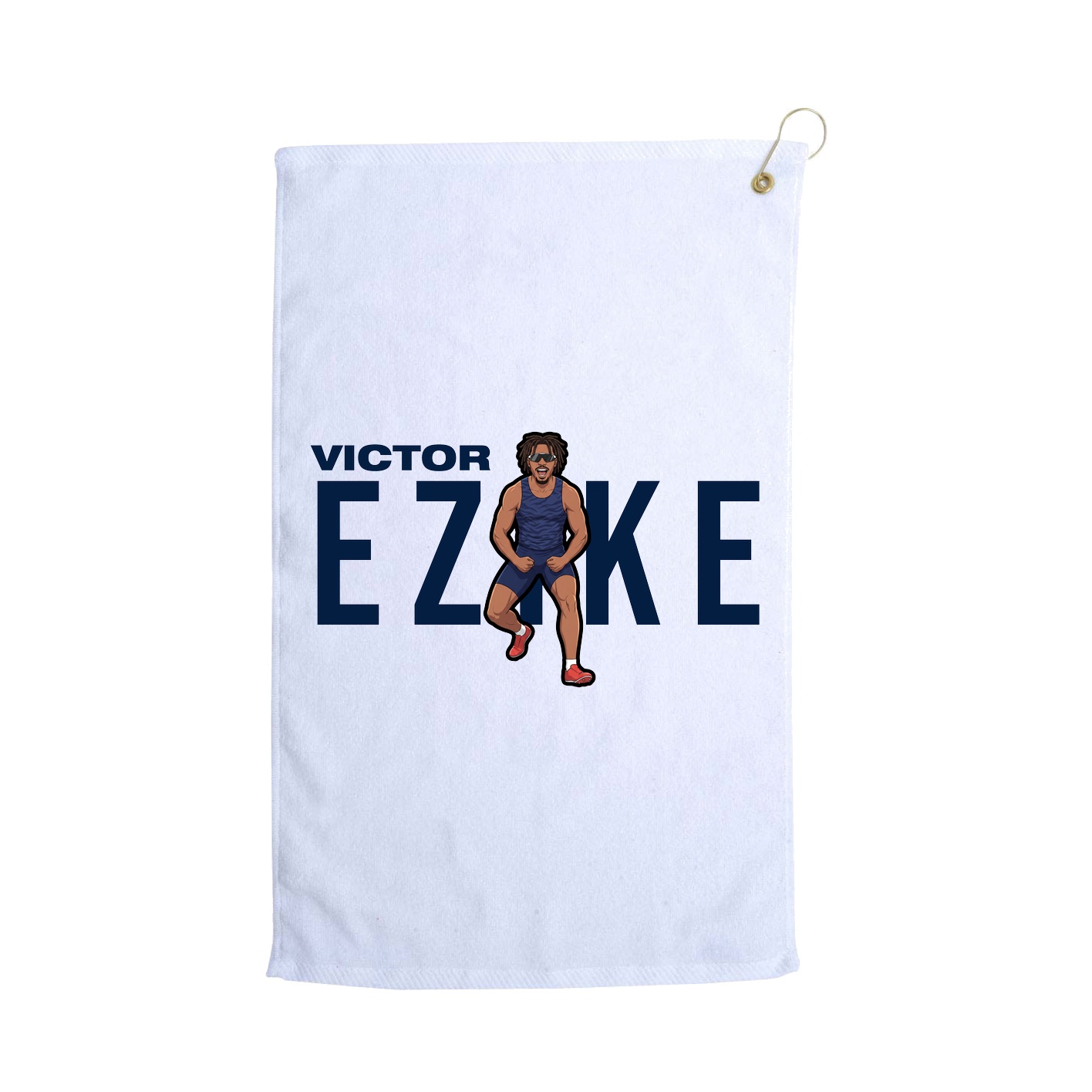Golf Towel — Player Name in White