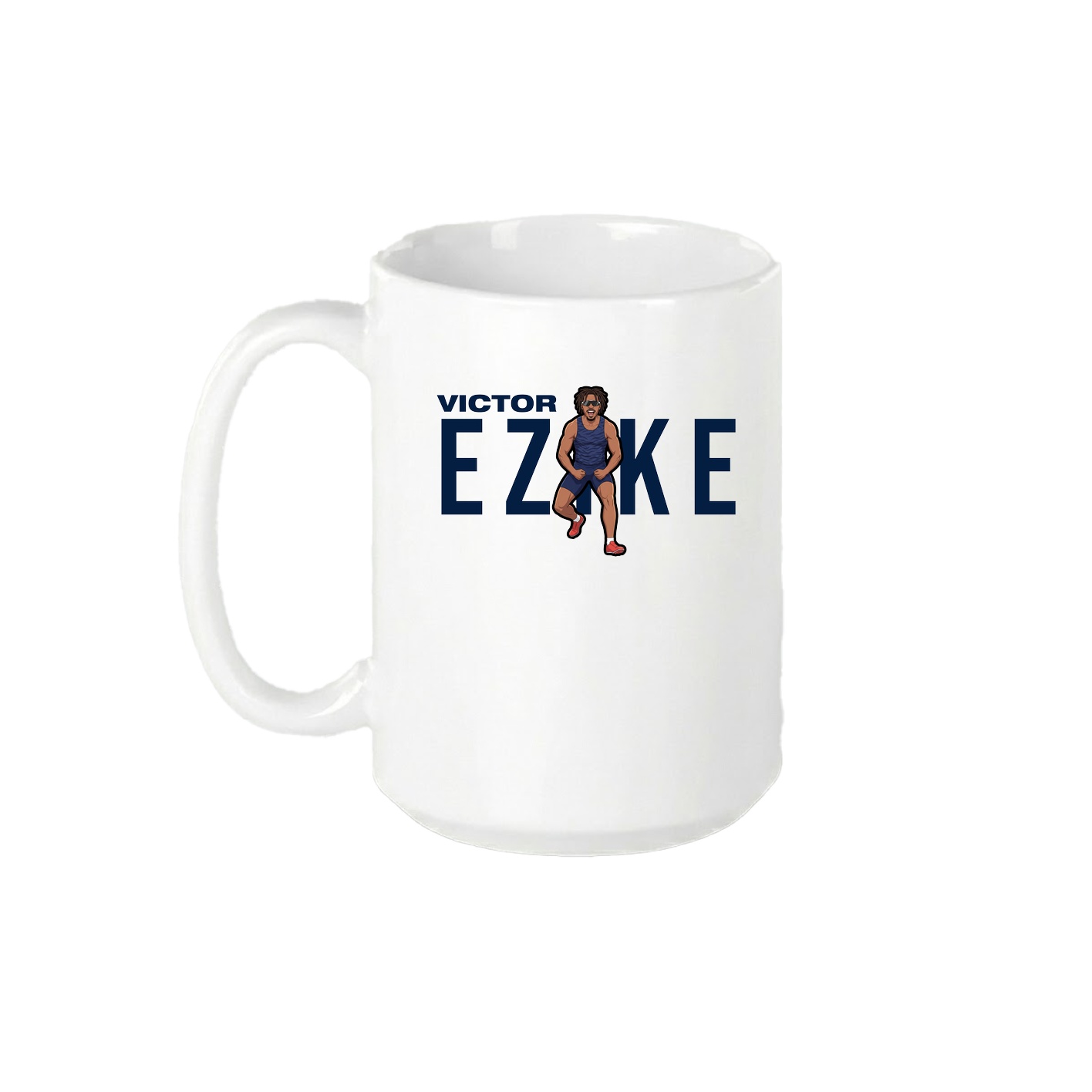 15oz Coffee Mug — Player Name in White