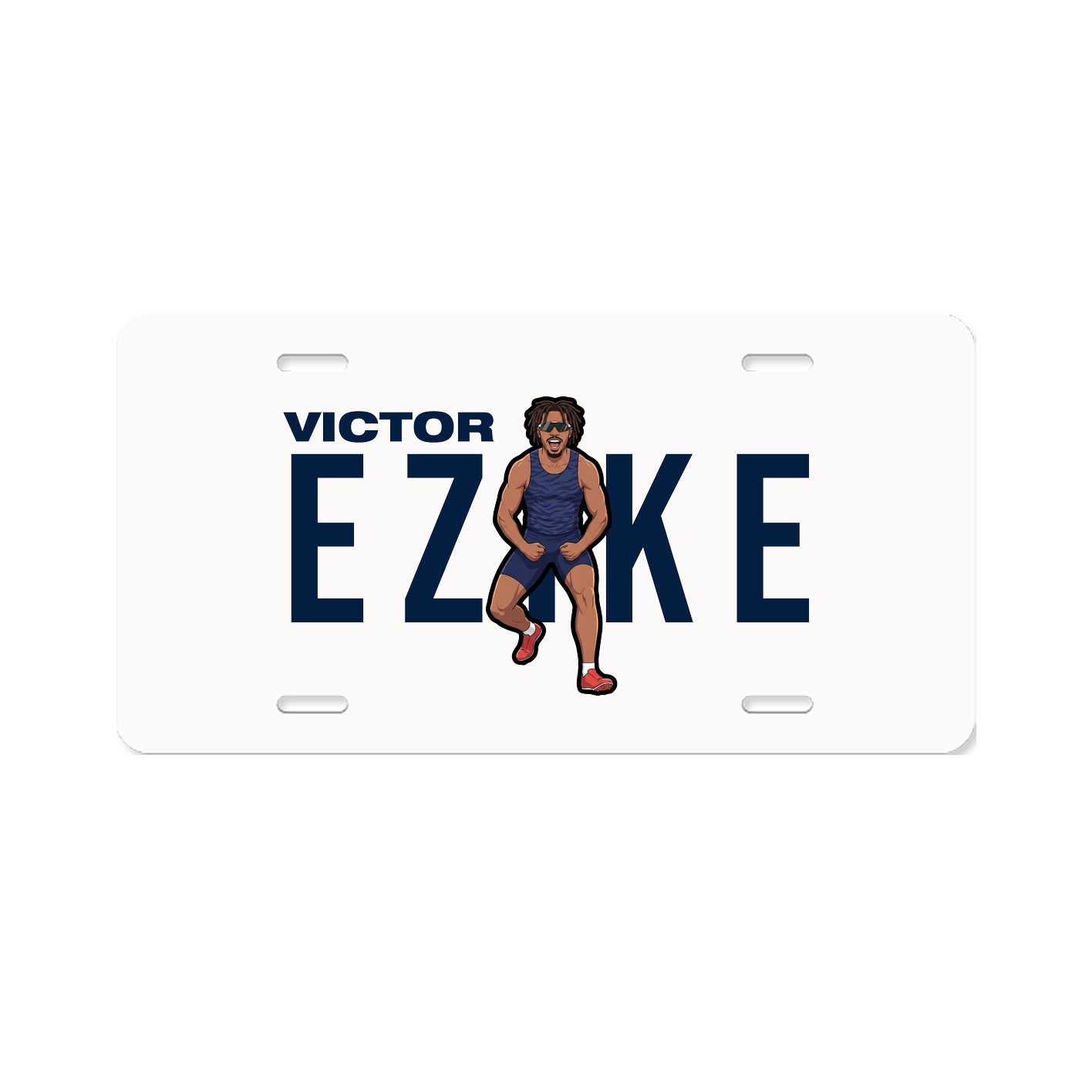 License Plate — Player Name in Classic
