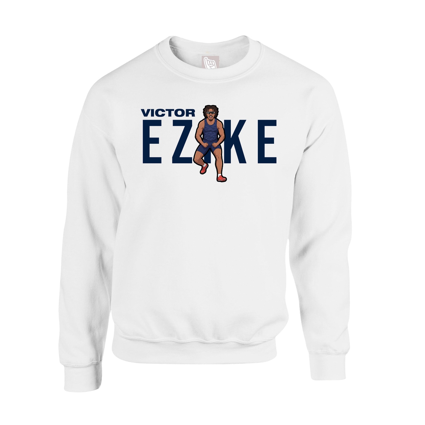 Fleece Crew — Player Name in White