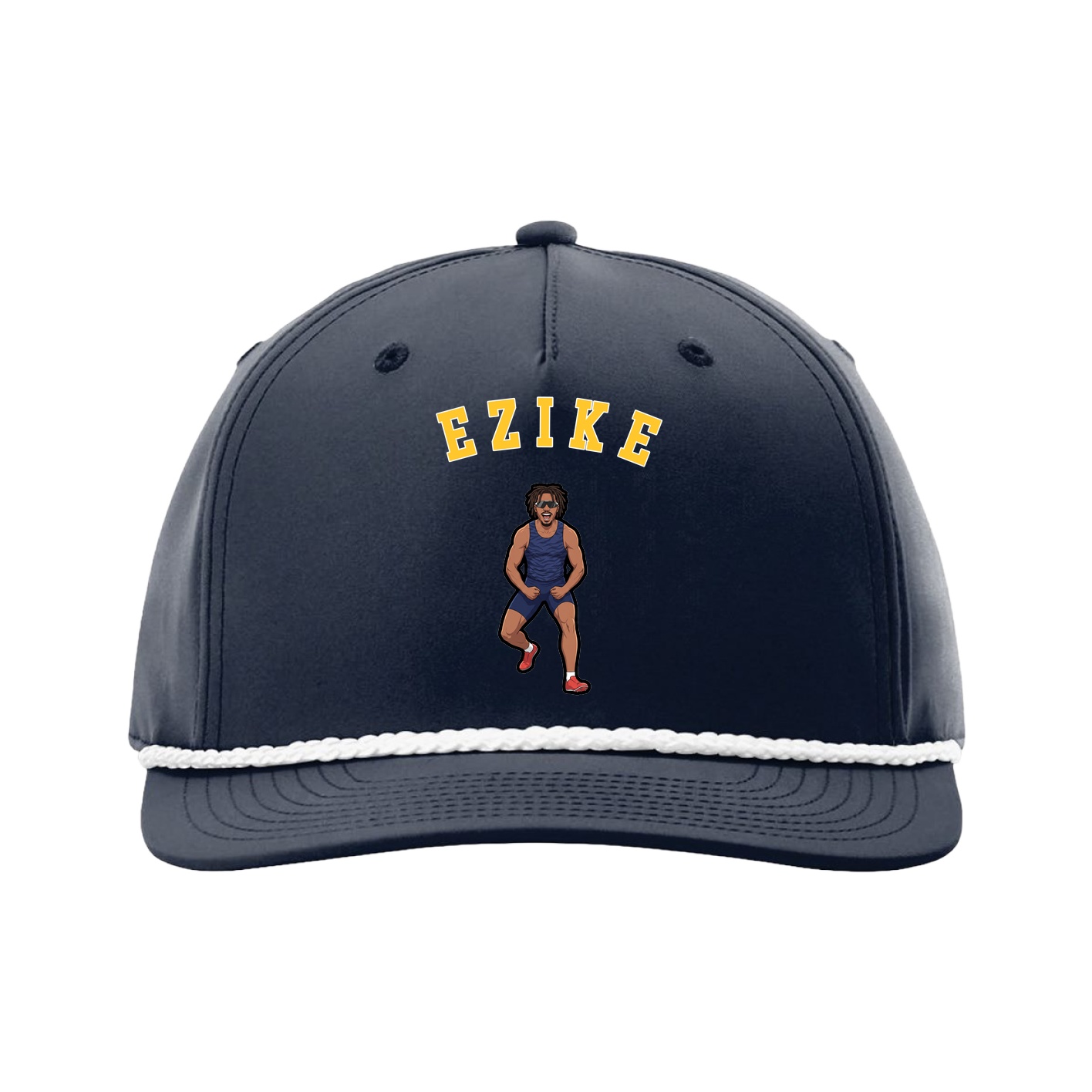 Five-Panel Classic Rope Cap — Shirsey Arch in Navy