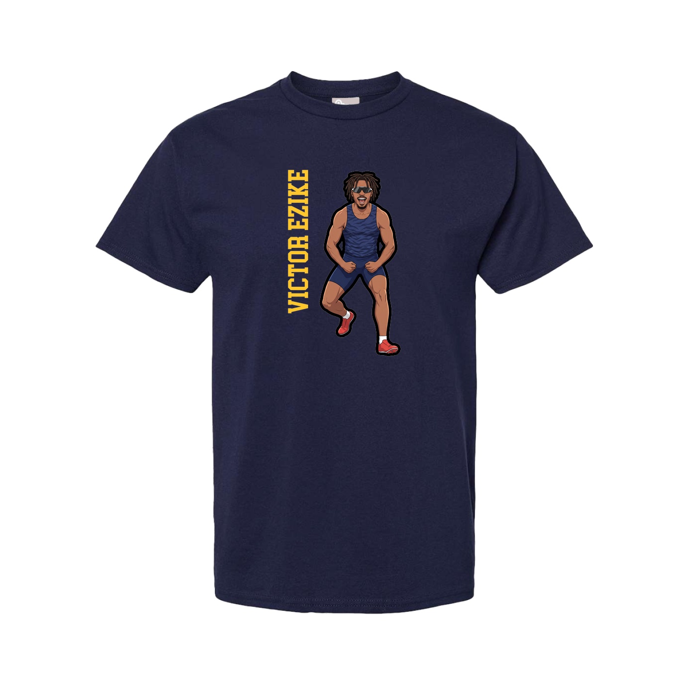 Youth Tee — Name Vertical in Navy